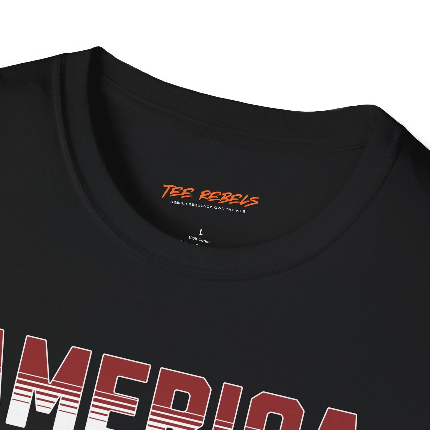American Blonde Lady Independence Day Unisex Streetwear T-Shirt | America Graphic T-Shirt | Lady Rebel Frequency