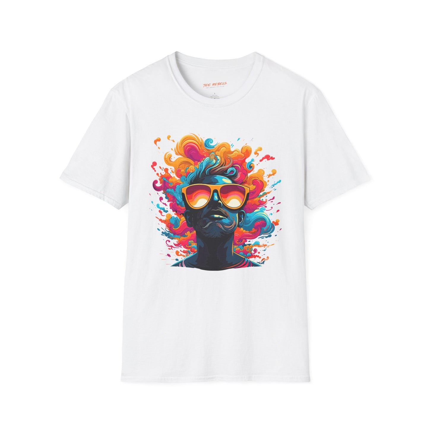 Psychedelic Synthwave Man Unisex T-Shirt | Synthwave Rebel Frequency