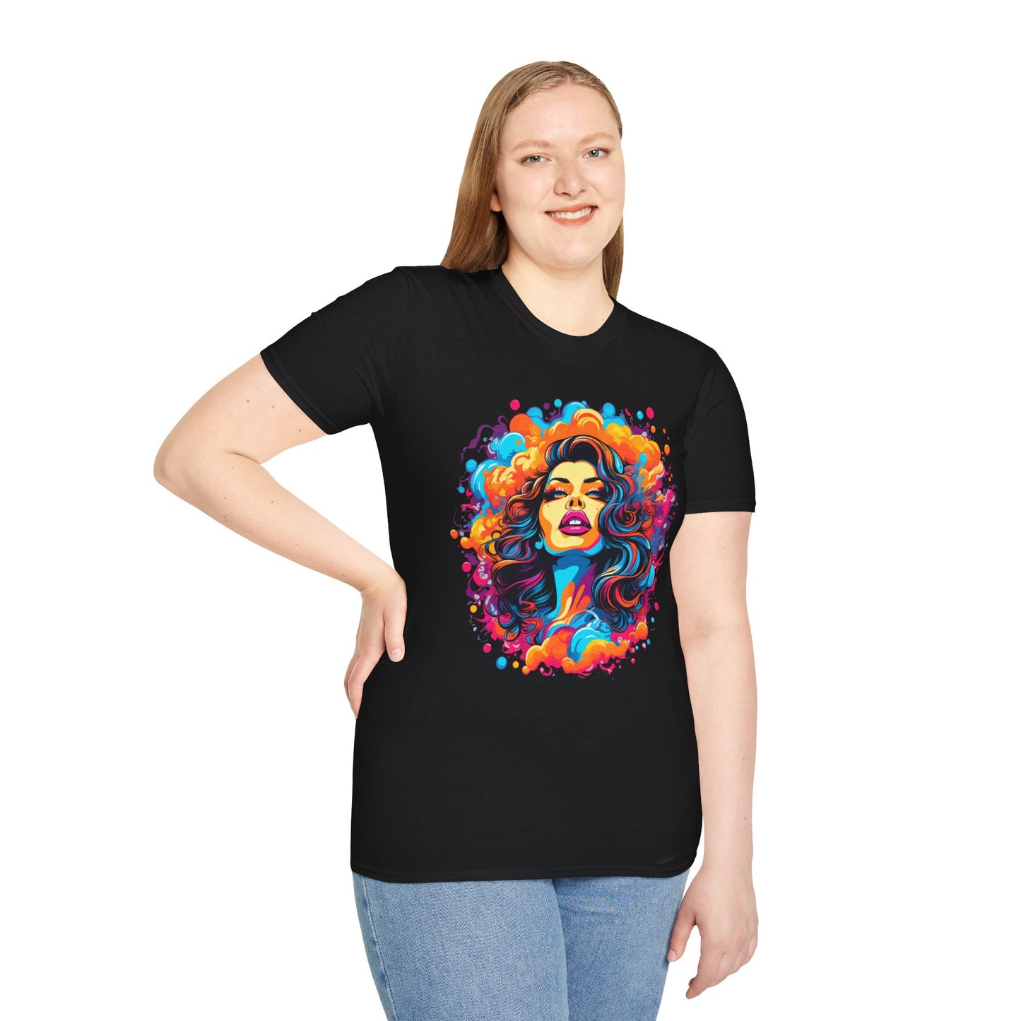 Psychedelic Lady Beauty Unisex T-Shirt | Lady Rebel Frequency