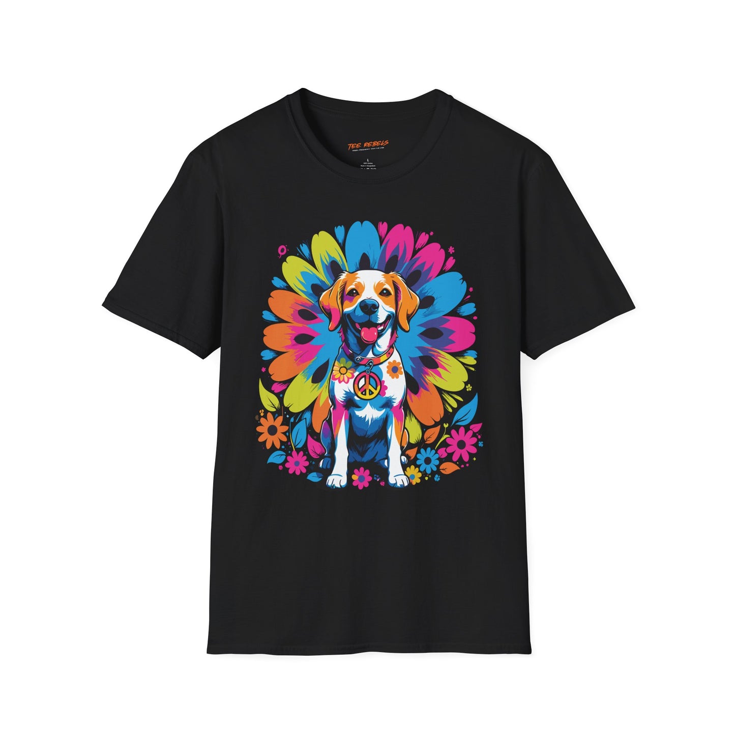 Psychedelic Dog Mandala Energy Unisex T-Shirt | Dog Rebel Frequency