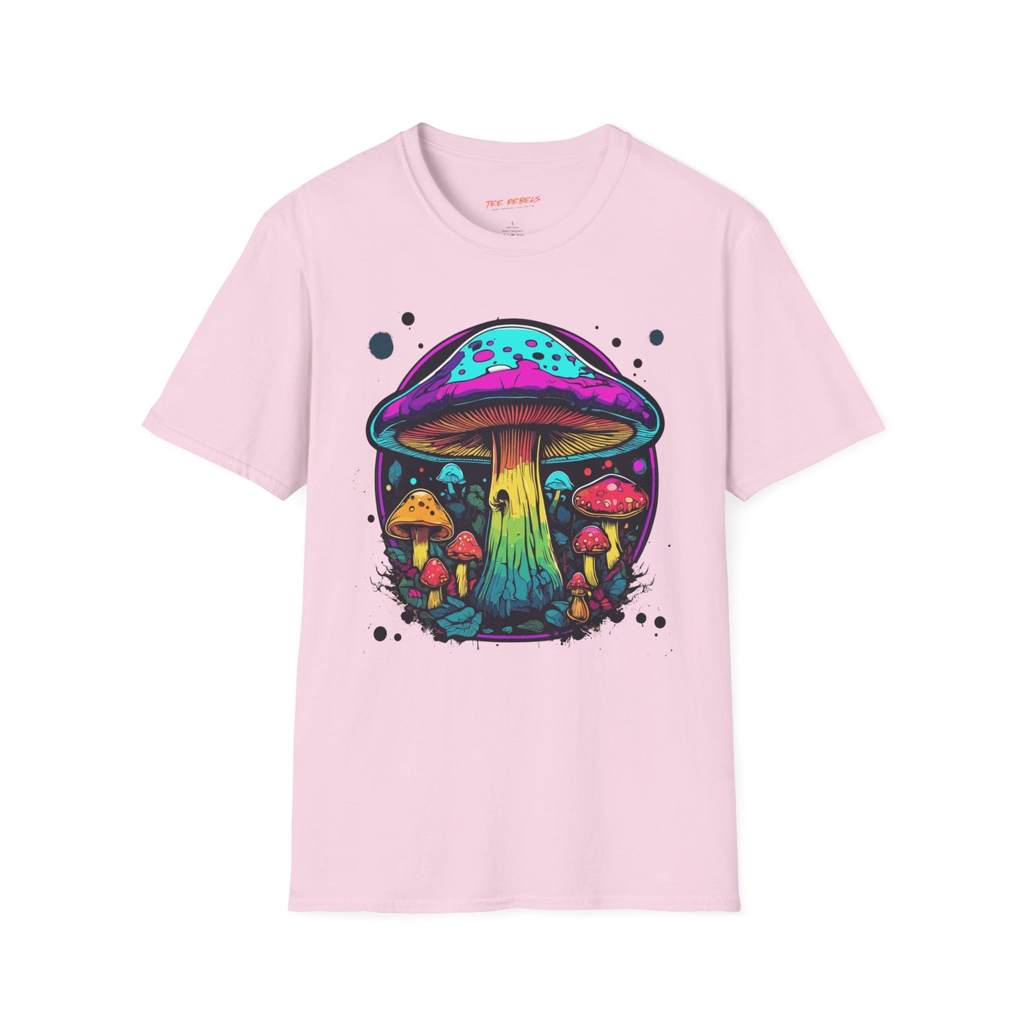 Psychedelic Mushroom Unisex Softstyle T-Shirt | Mushroom Frequency