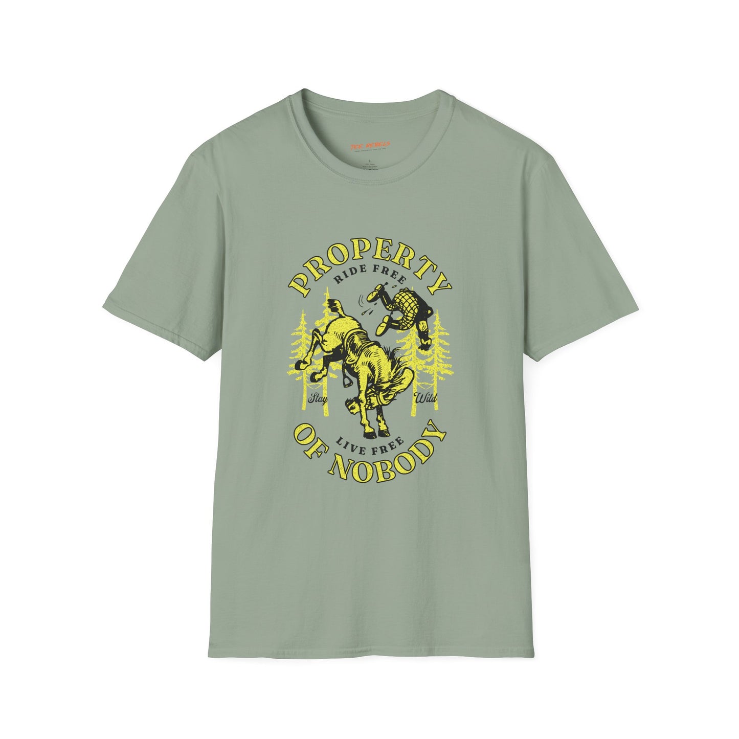 Property of Nobody Unisex Streetwear T-Shirt | Cowboy Graphic T-Shirt | Cowboy Rebel Frequency