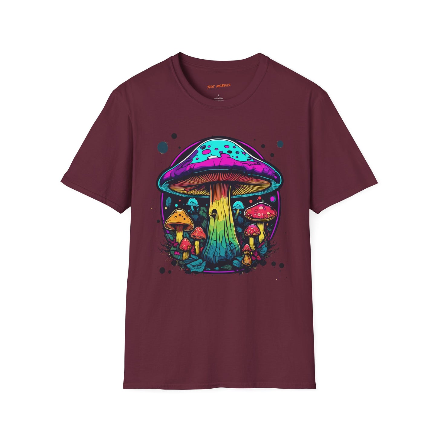 Psychedelic Mushroom Unisex Softstyle T-Shirt | Mushroom Frequency