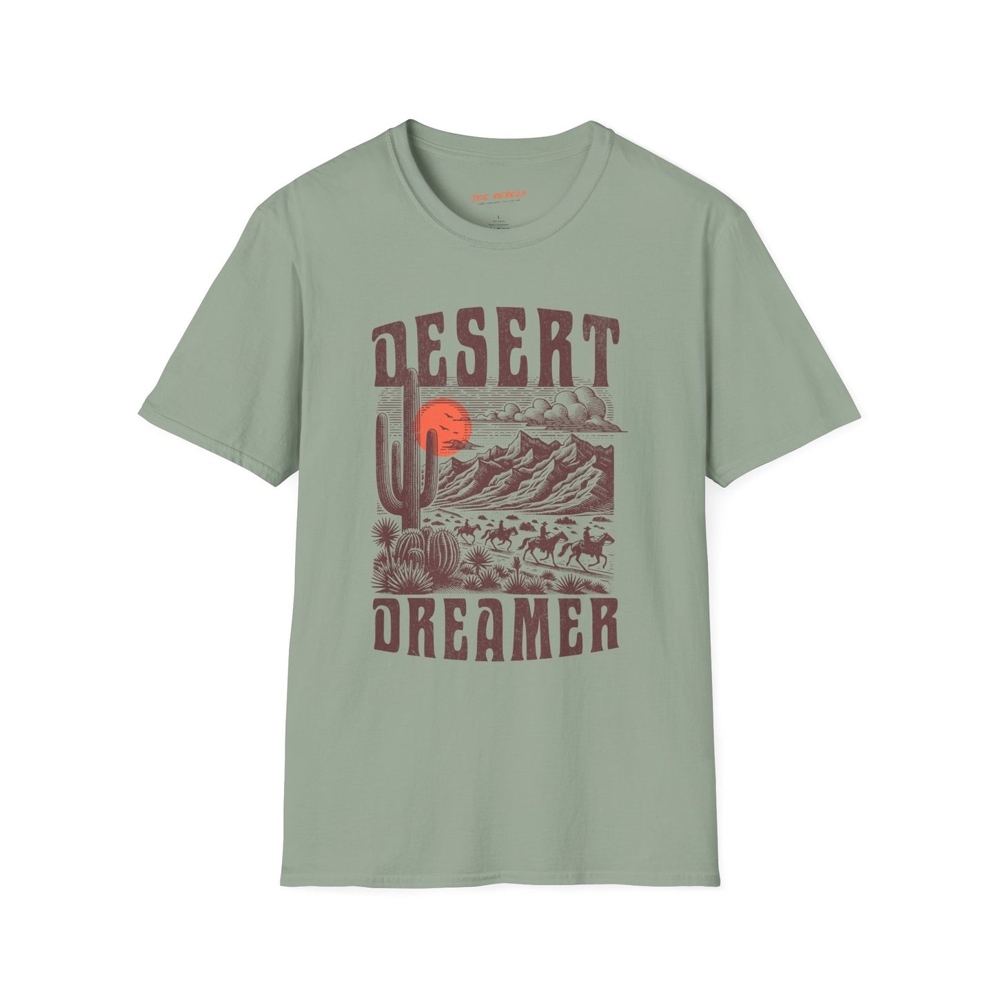 Desert Dreamer Unisex Streetwear T-Shirt | Vintage Western Graphic T-Shirt | Desert Rebel Frequency