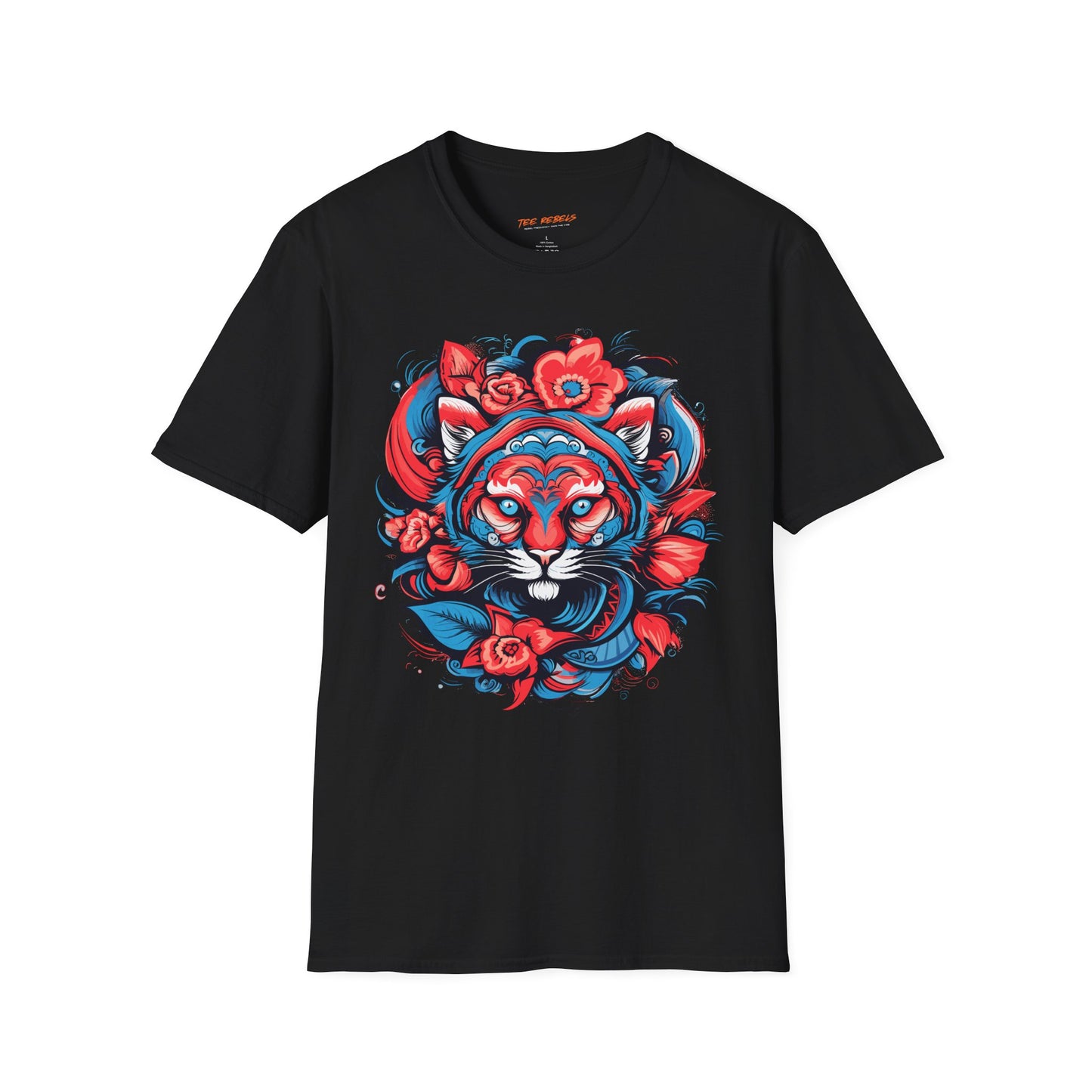 Psychedelic Floral Tiger Unisex T-Shirt | Tiger Rebel Frequency