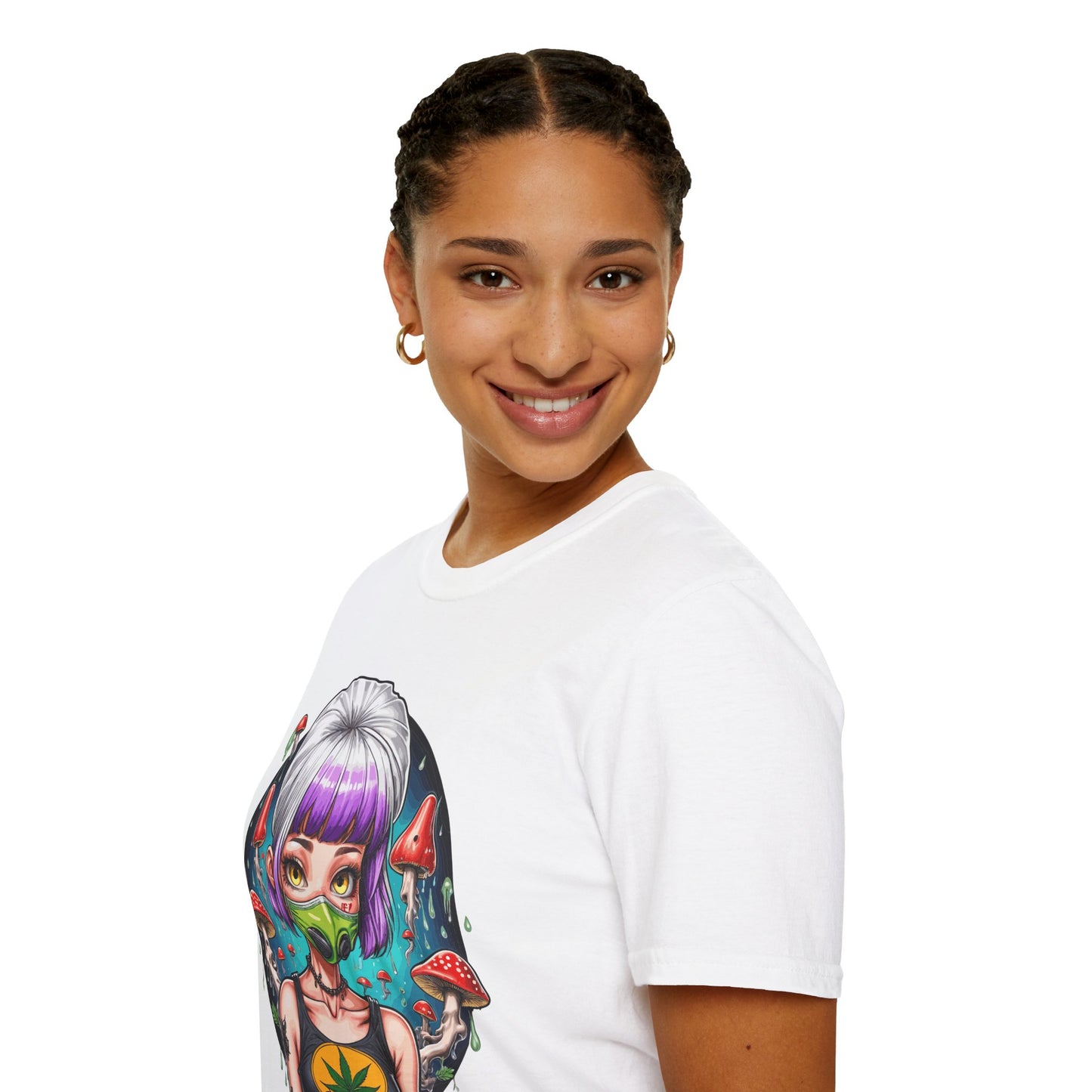 Psychedelic Punk Girl Unisex T-Shirt | Punk Rebel Frequency