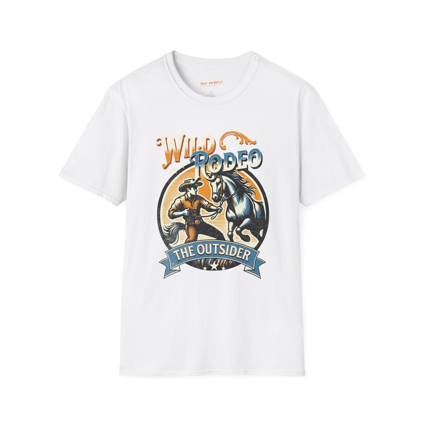Wild Rodeo Graphic Unisex Streetwear T-Shirt, Western Graphic T-Shirt, Casual Wear, Rodeo Enthusiast Gift, Spread Love Theme