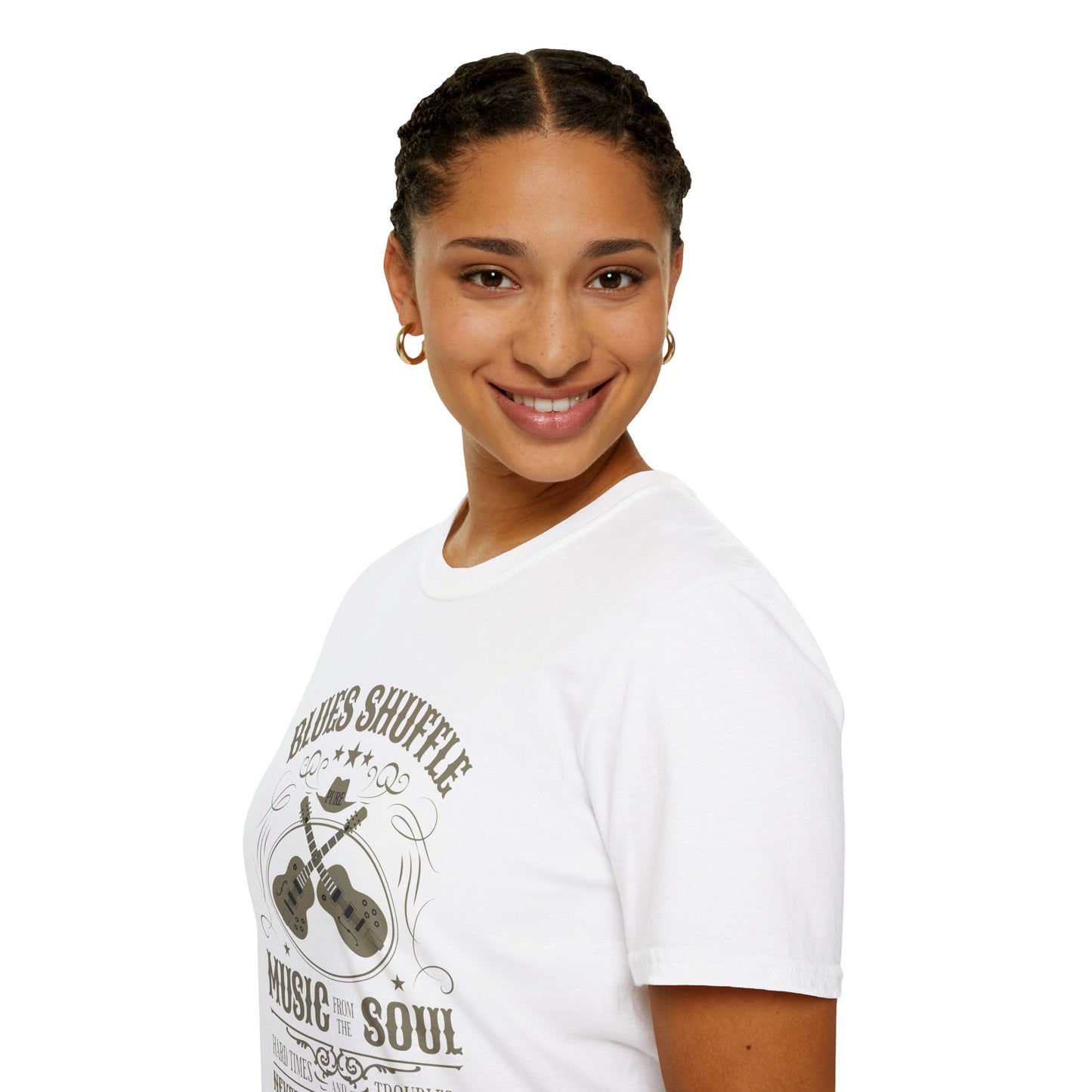 Blues Shuffle Music & Soul Unisex Streetwear T-Shirt | Vintage Style Tee | Blues Rebel Frequency