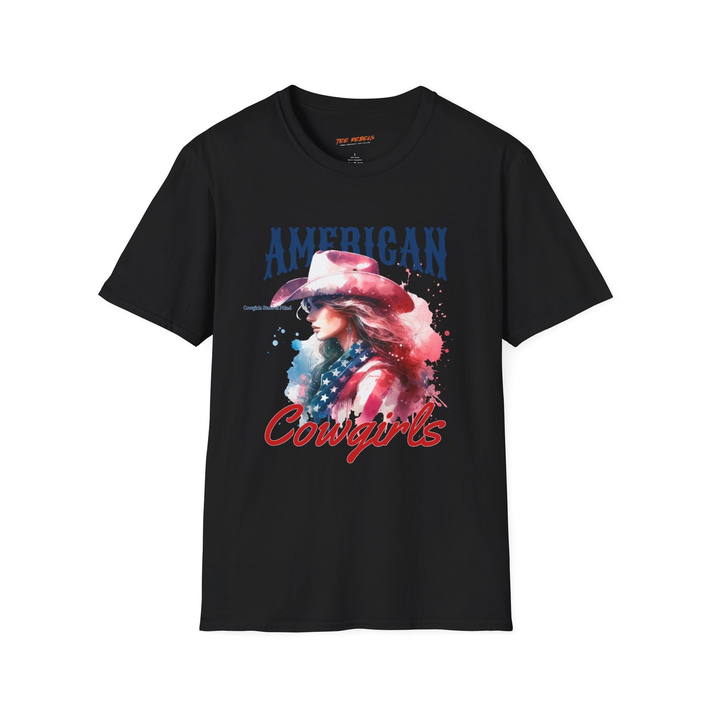American Cowgirls Unisex Streetwear T-Shirt | American Cowgirl Graphic T-Shirt | Cowgirls Rebel Frequency
