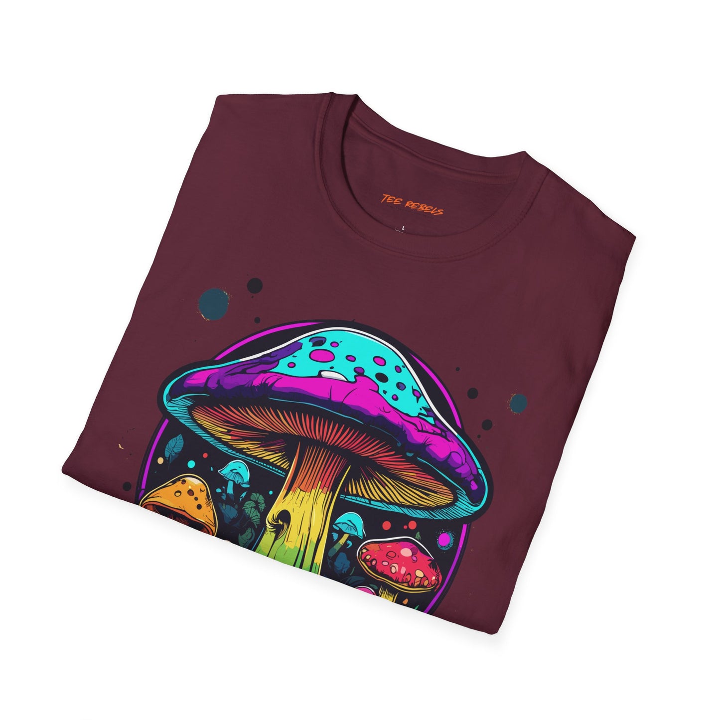 Psychedelic Mushroom Unisex Softstyle T-Shirt | Mushroom Frequency