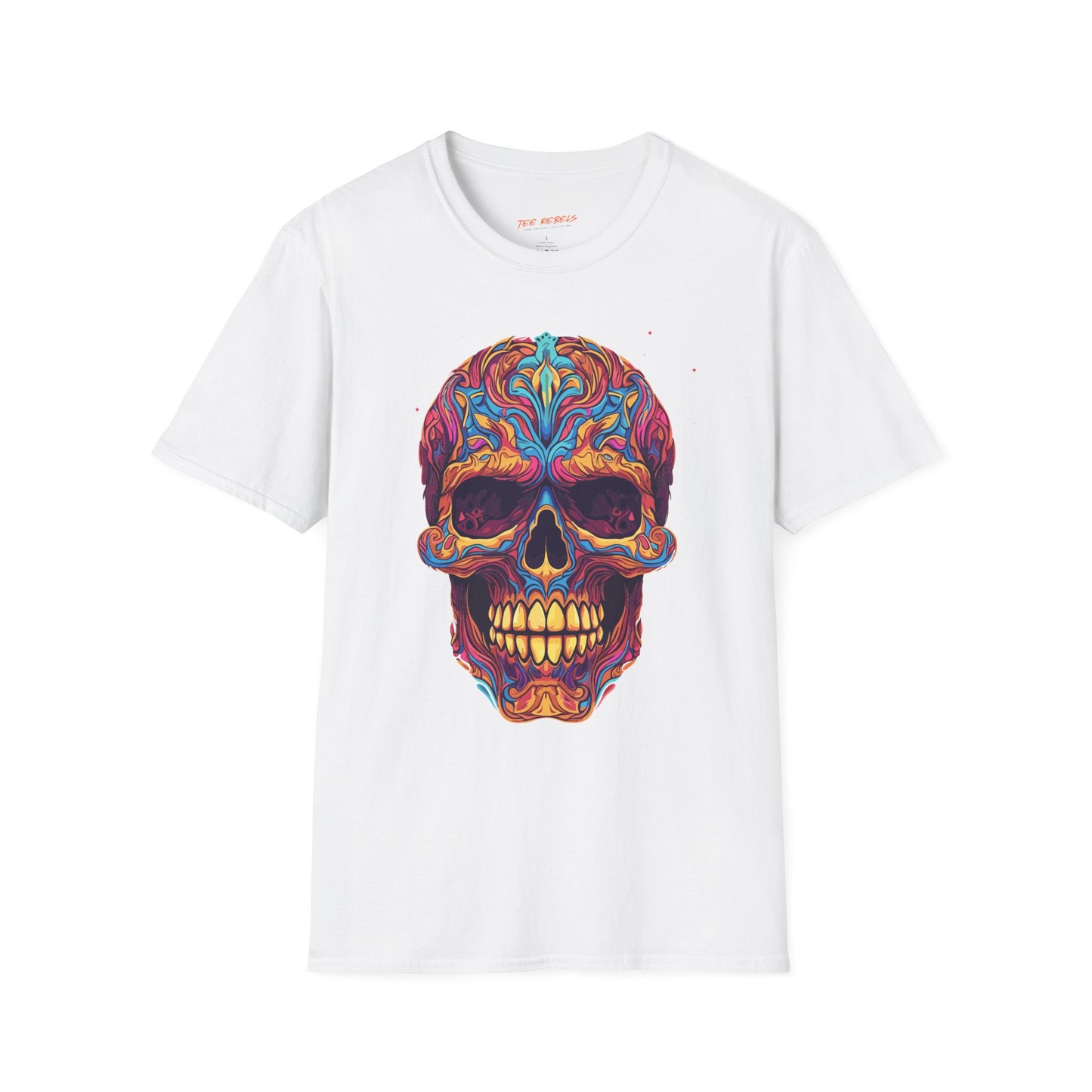 Psychedelic Anatomy Skull Unisex T-Shirt | Skull Rebel Frequency