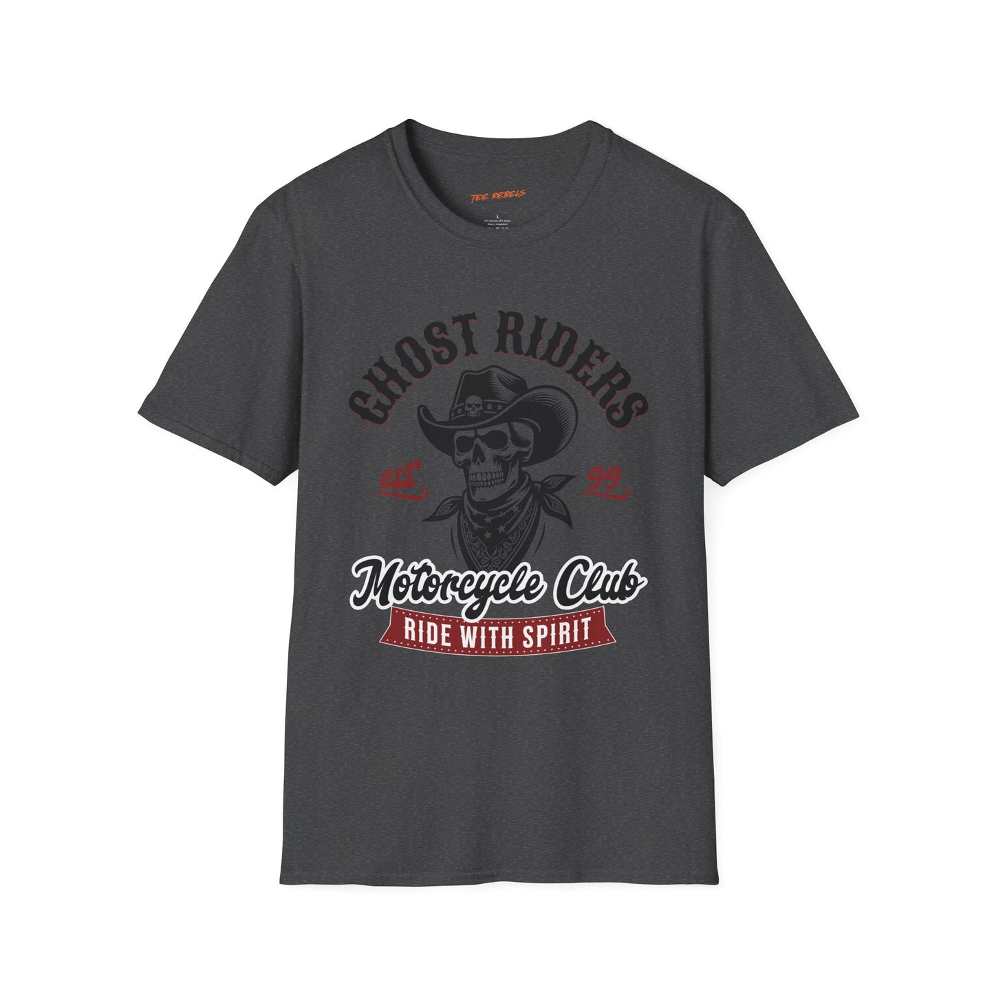 Ghost Riders Motorcycle Club Unisex Streetwear T-Shirt | Motorcycle Club Apparel | Casual Graphic Tee | Motorcycle Rebel Frequency