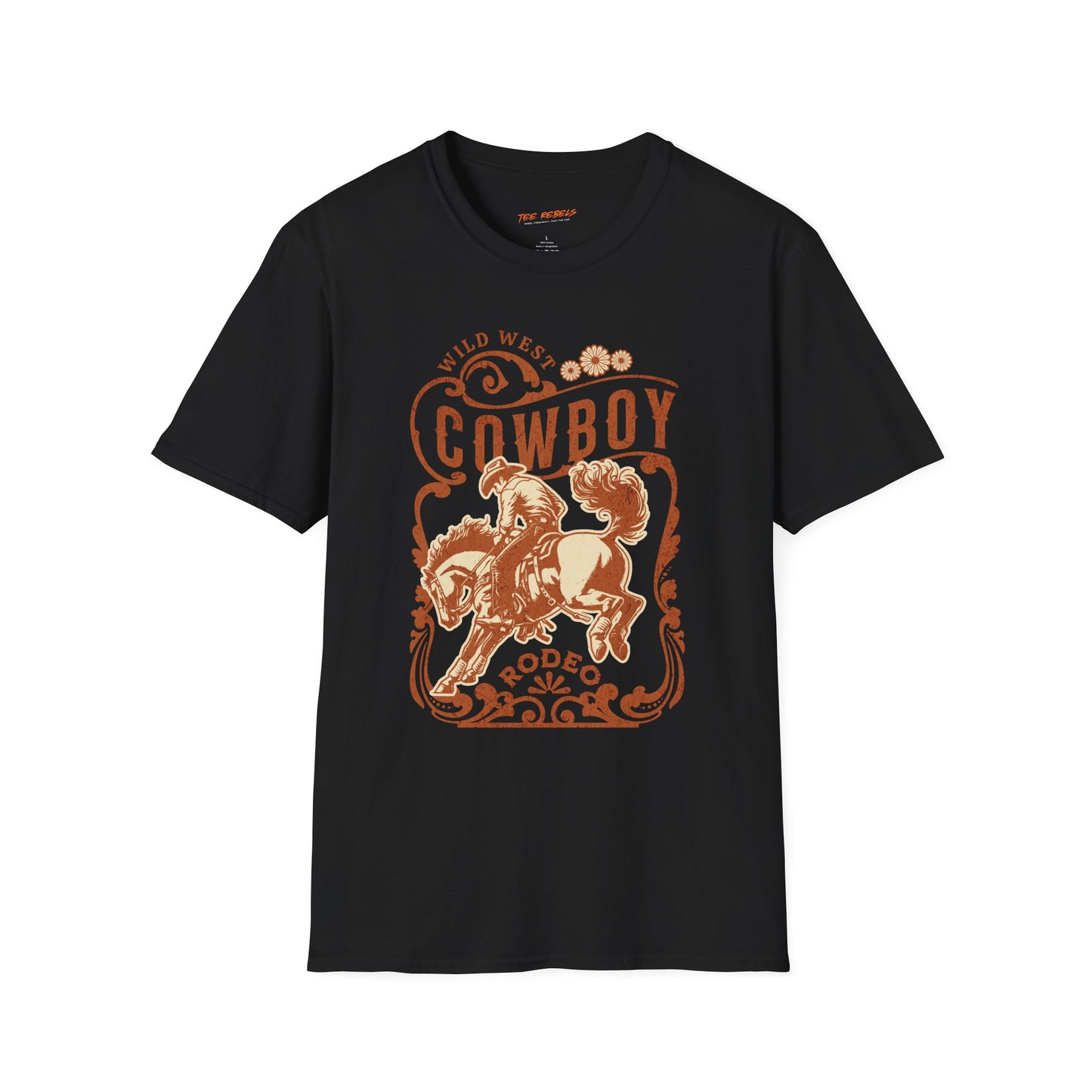 Vintage Cowboy Rodeo Graphic Unisex Streetwear T-Shirt, Spread Love T-Shirt, Western Apparel, Love-themed Gift, Rodeo T-Shirt