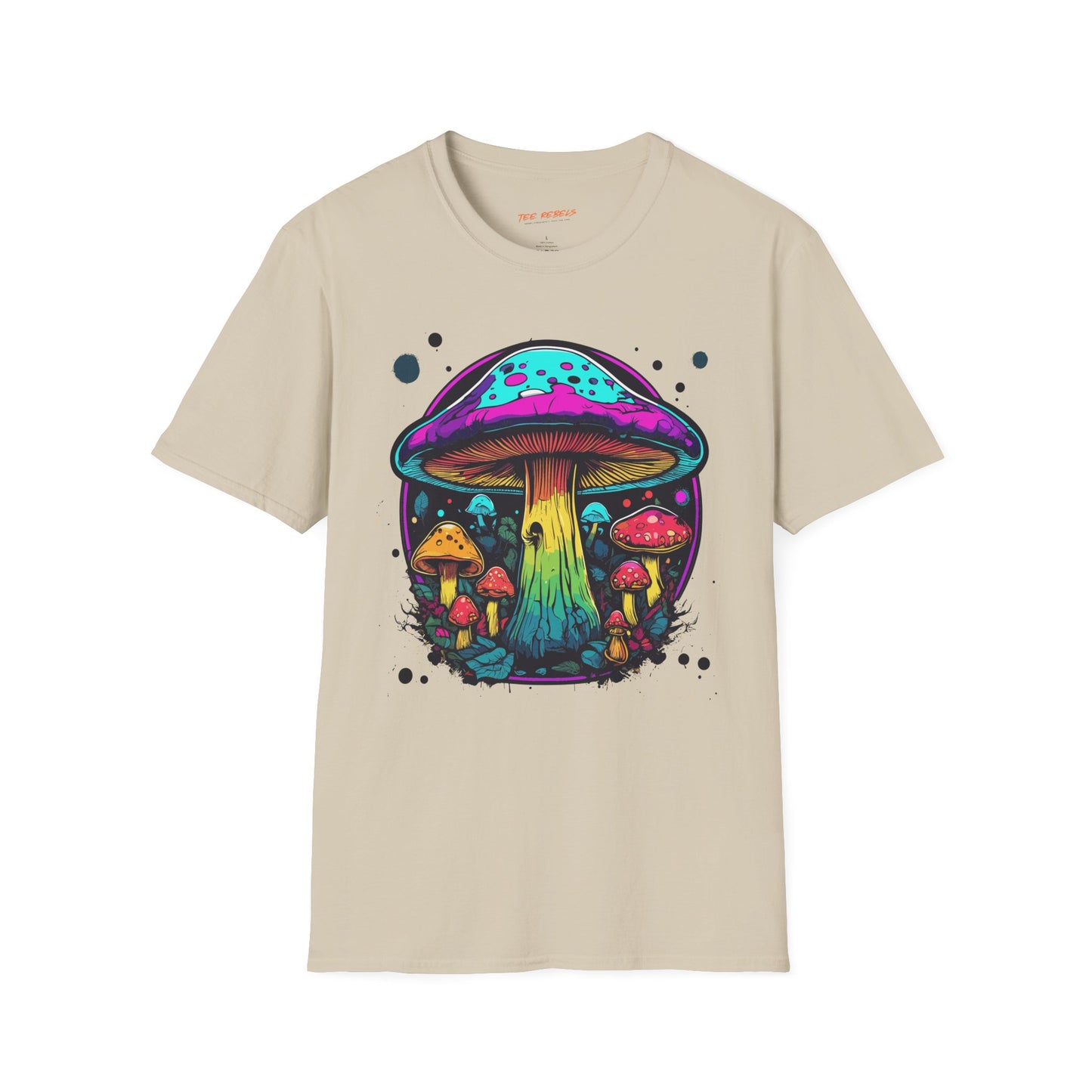 Psychedelic Mushroom Unisex Softstyle T-Shirt | Mushroom Frequency