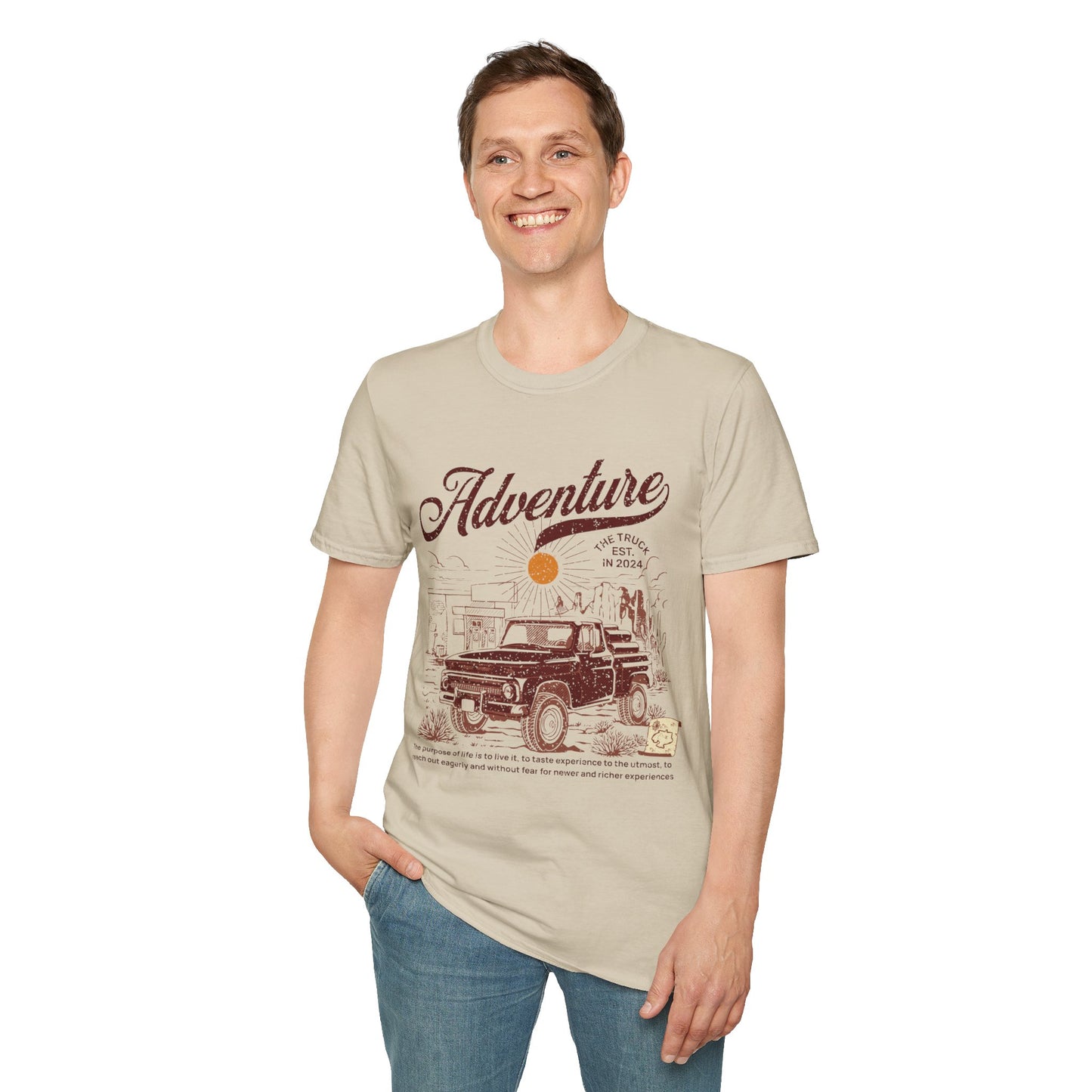 Adventure Truckin Unisex Streetwear T-Shirt | Adventure Graphic T-Shirt | Adventure Rebel Frequency