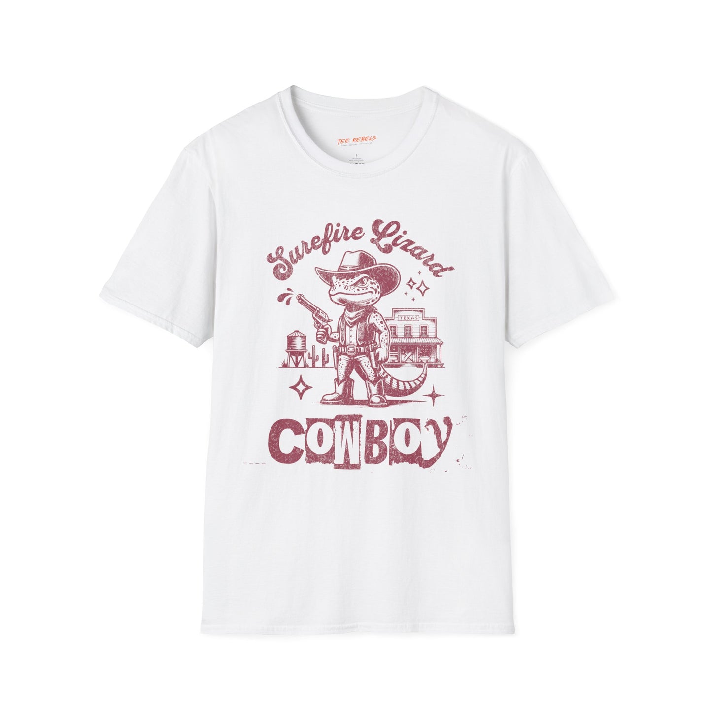 Surefire Lizard Cowboy Unisex Streetwear T-Shirt | Cowboy Graphic T-Shirt | Cowboy Rebel Frequency