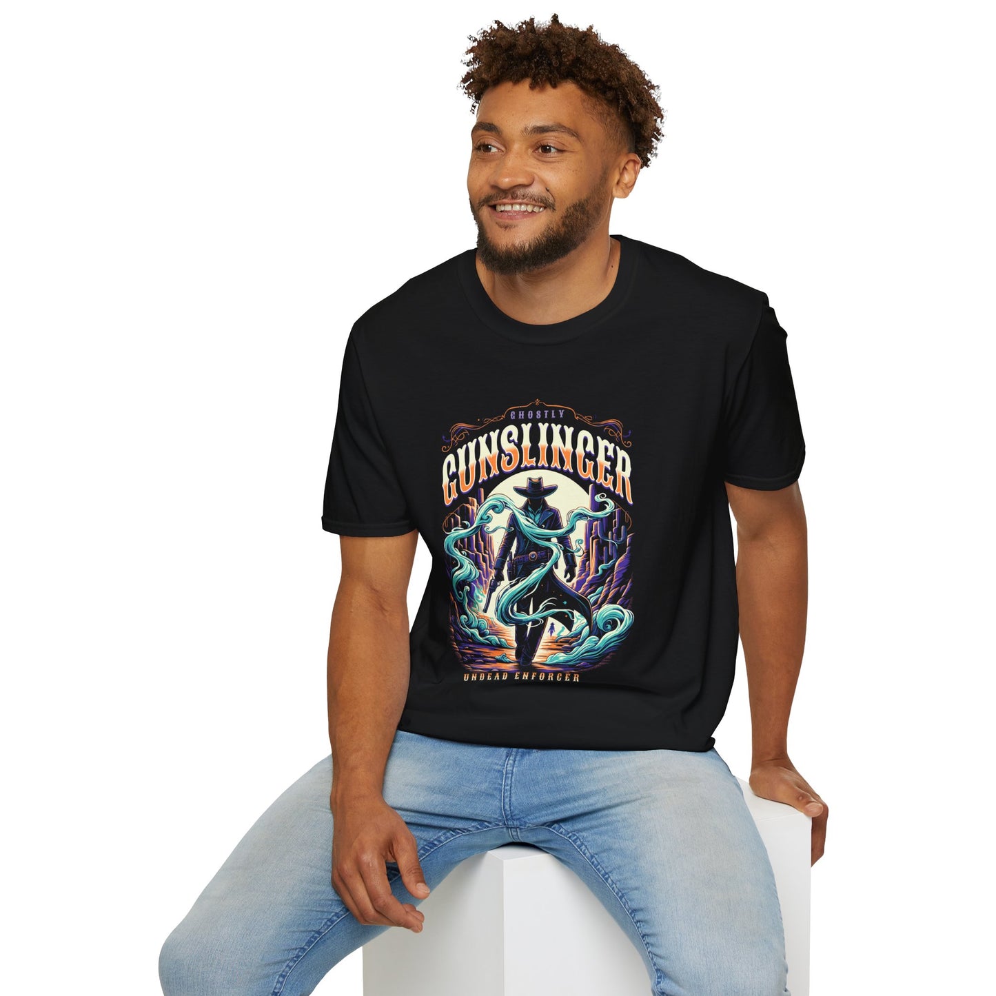Gunslinger Unisex Streetwear T-Shirt | American Western Graphic T-Shirt | Gunslinger Rebel Frequency