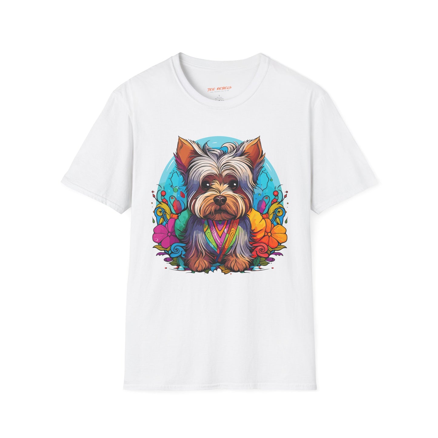 Psychedelic Little Dog Unisex T-Shirt | Little Dog Rebel Frequency