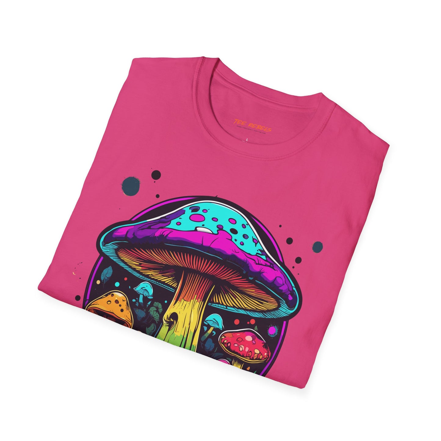Psychedelic Mushroom Unisex Softstyle T-Shirt | Mushroom Frequency