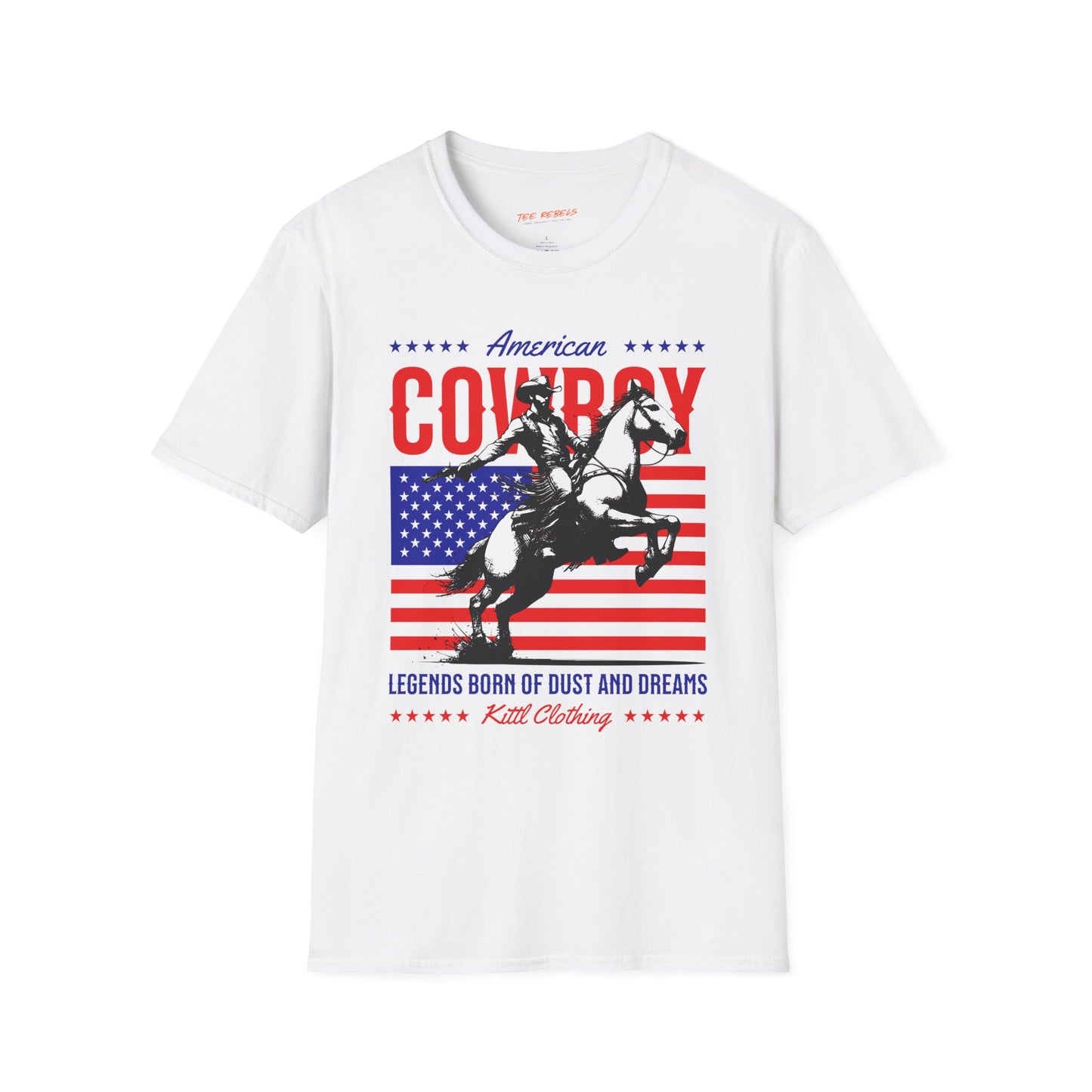 American Cowboy Unisex Streetwear T-Shirt | American Cowboy Graphic T-Shirt | Cowboy Rebel T-Shirt
