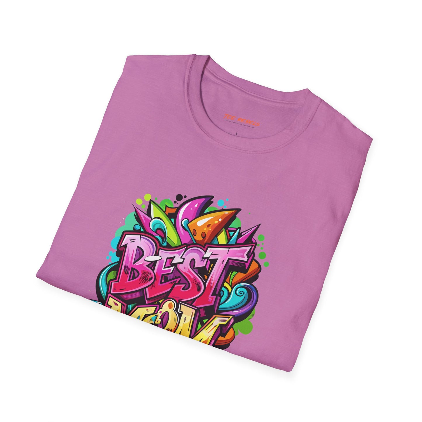 Best Mom Unisex Softstyle T-Shirt | Colorful, Fun Gift for Mother's Day