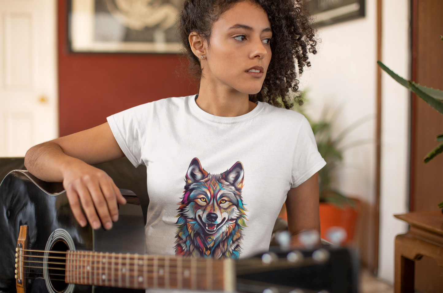 Psychedelic Wolf Unisex T-Shirt | Wolf Rebel Frequency