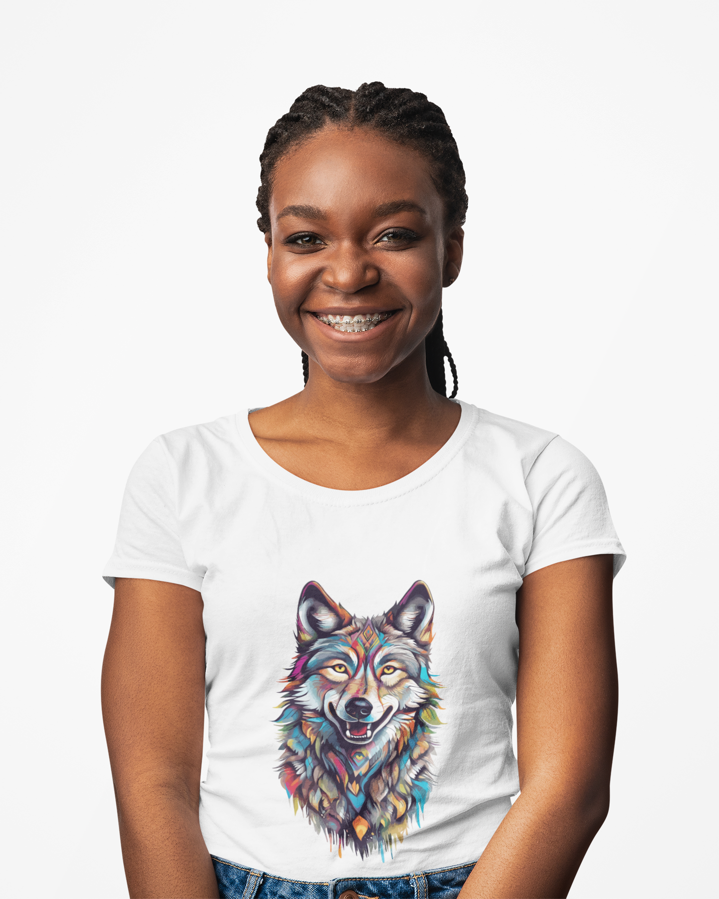 Psychedelic Wolf Unisex T-Shirt | Wolf Rebel Frequency