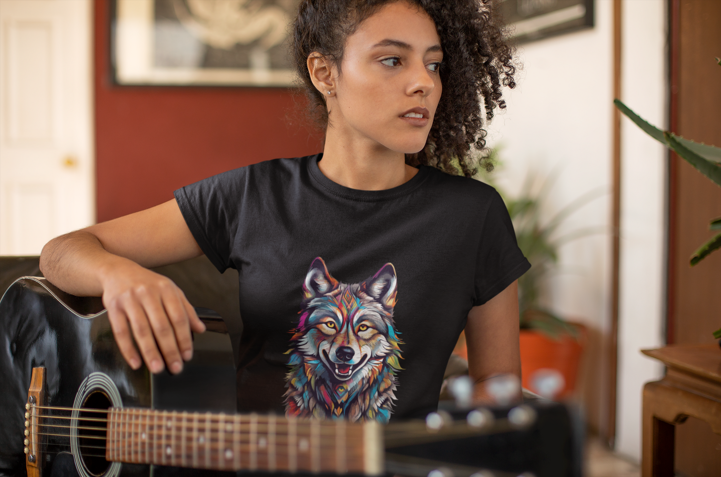 Psychedelic Wolf Unisex T-Shirt | Wolf Rebel Frequency