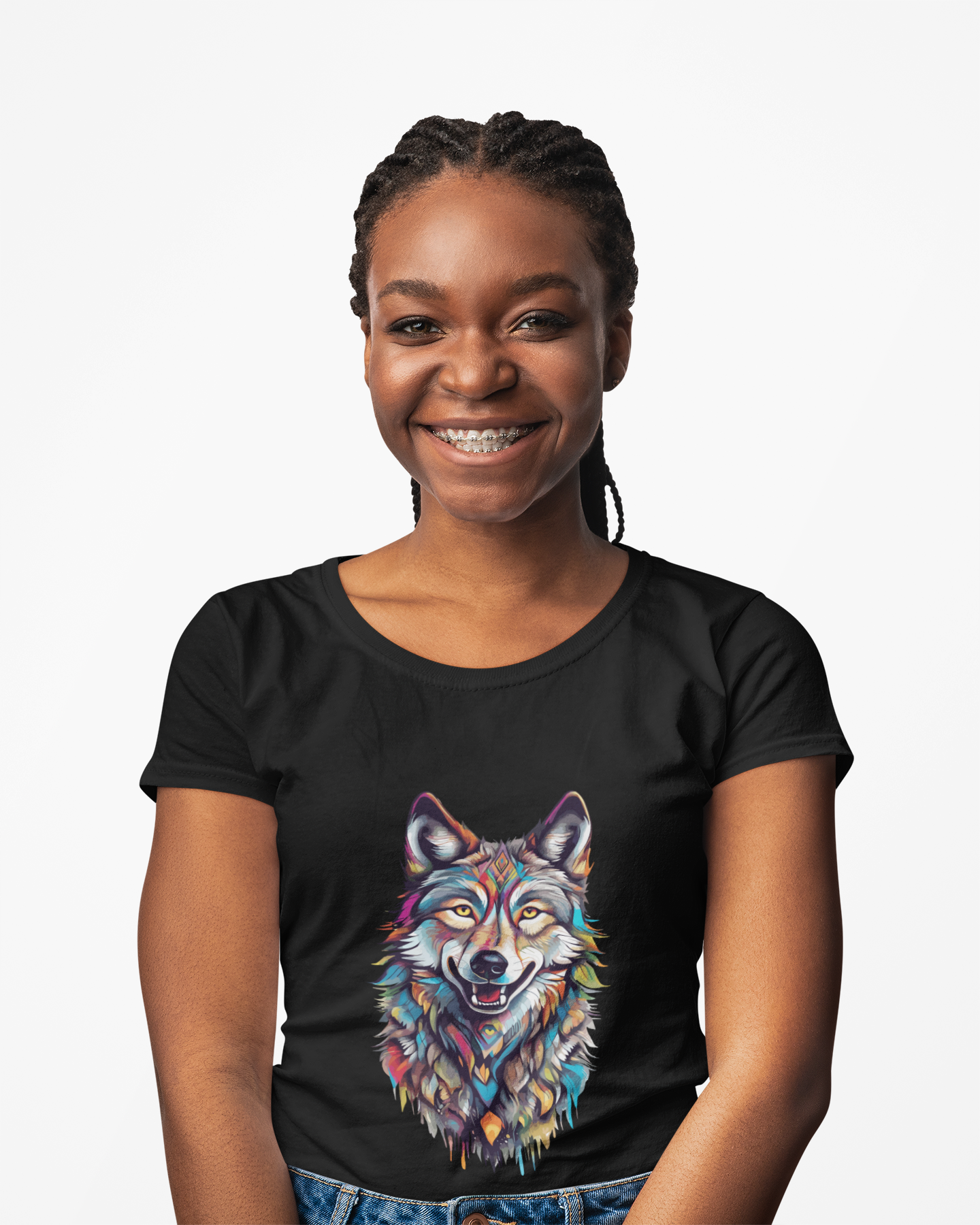 Psychedelic Wolf Unisex T-Shirt | Wolf Rebel Frequency