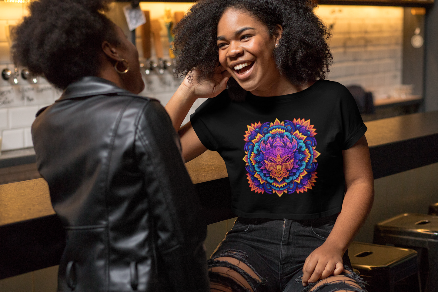 Psychedelic Mandala Unisex T-Shirt | Manadala Rebel Frequency