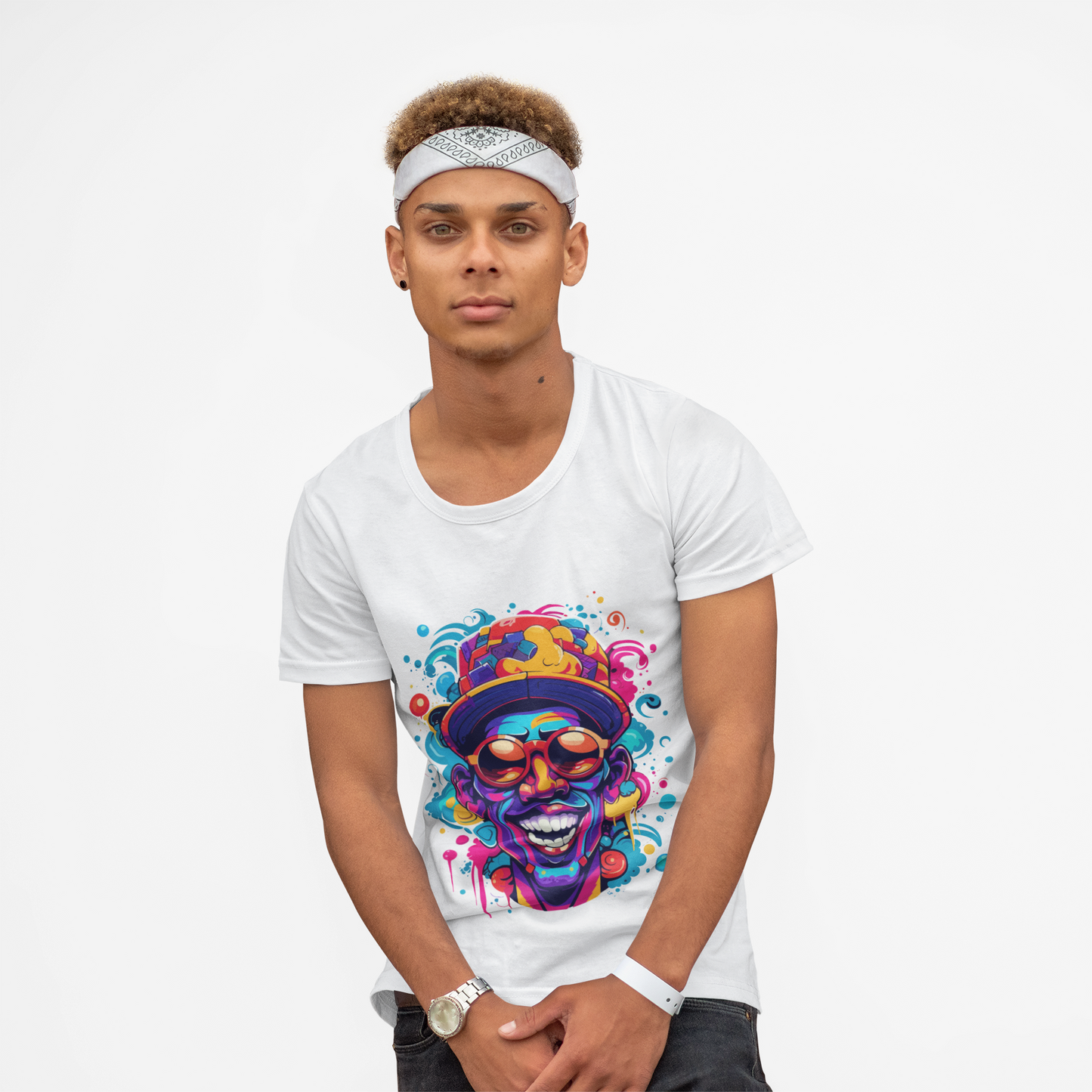 Psychedelic Street Afro Unisex T-Shirt | Afro Rebel Frequency