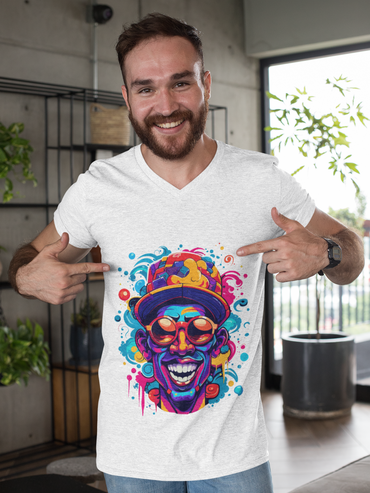 Psychedelic Street Afro Unisex T-Shirt | Afro Rebel Frequency