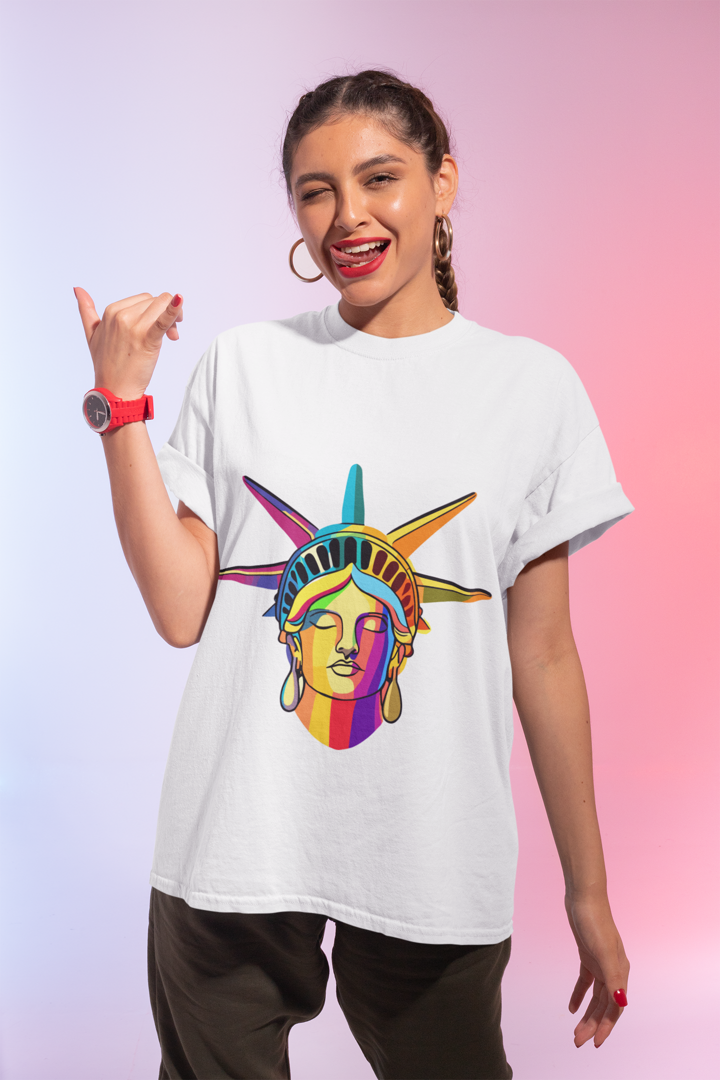Liberty Ombre Unisex T-Shirt | Liberty Rebel Frequency