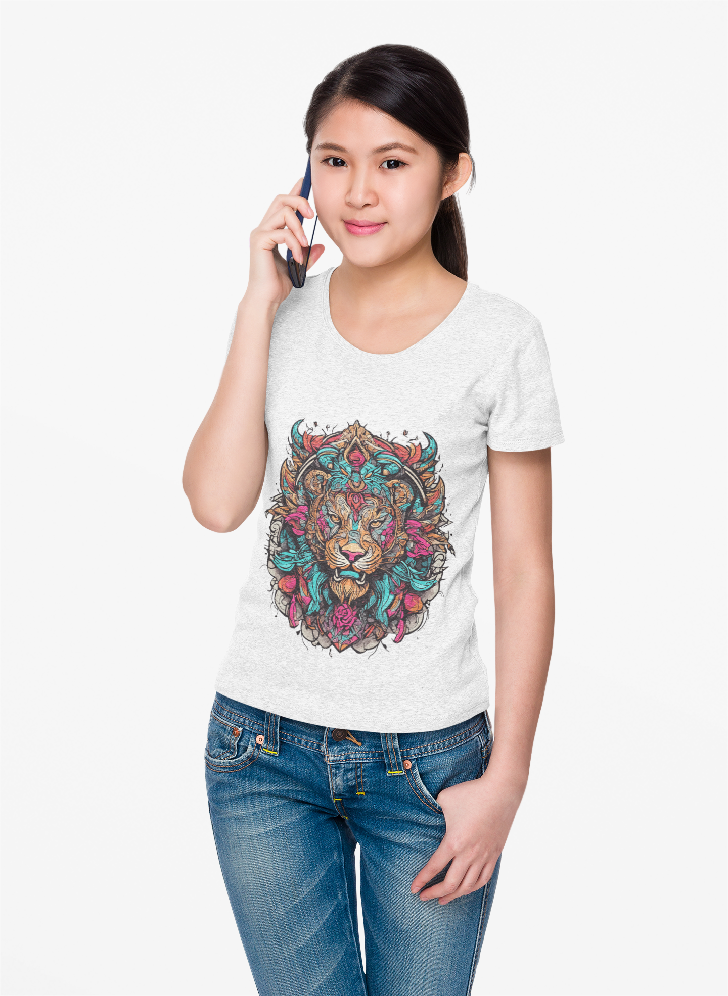 Psychedelic Lion Roar Unisex T-Shirt | Lion Rebel Frequency