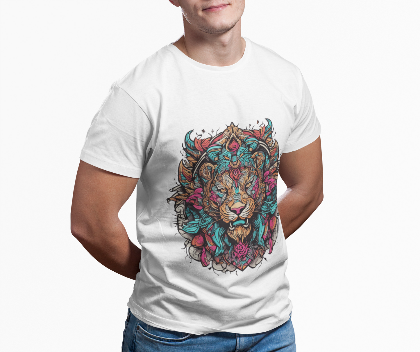 Psychedelic Lion Roar Unisex T-Shirt | Lion Rebel Frequency