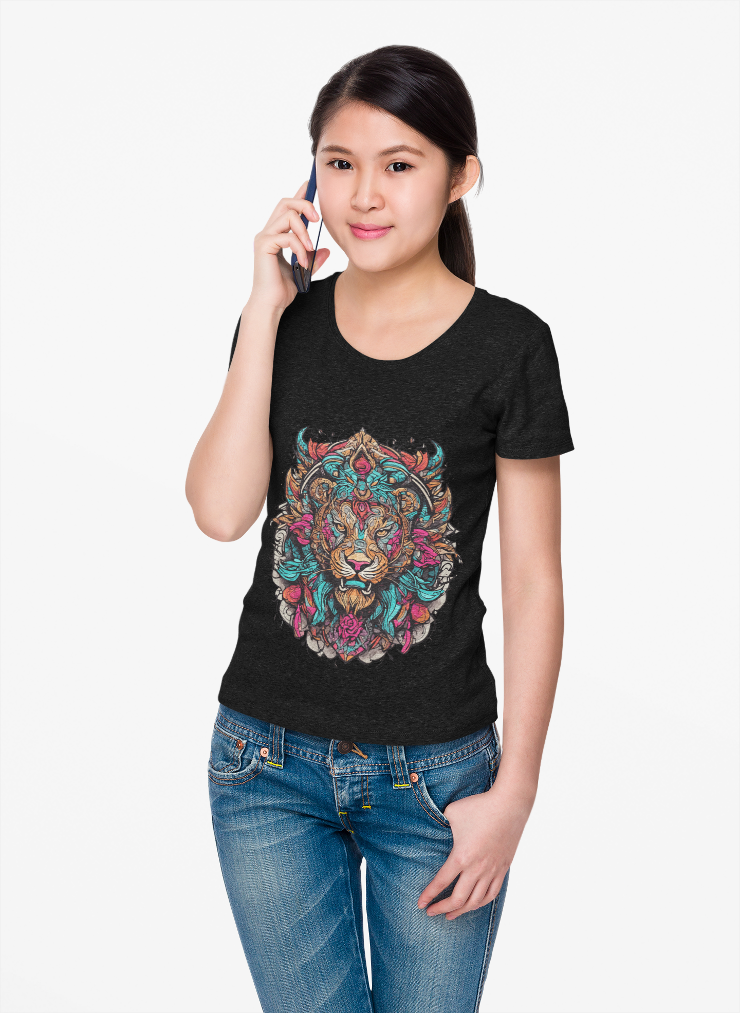Psychedelic Lion Roar Unisex T-Shirt | Lion Rebel Frequency