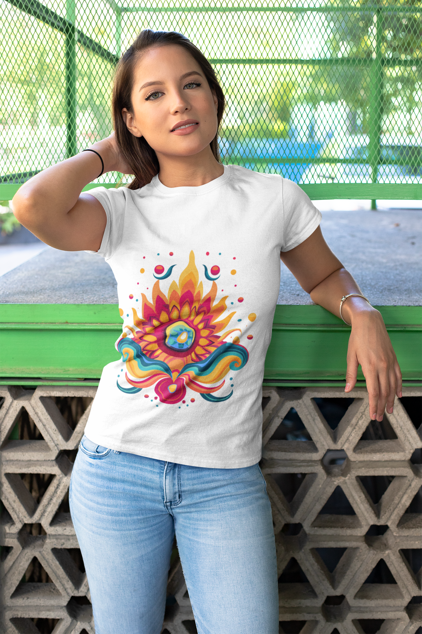 Psychedelic Floral Unisex T-Shirt | Floral Rebel Frequency