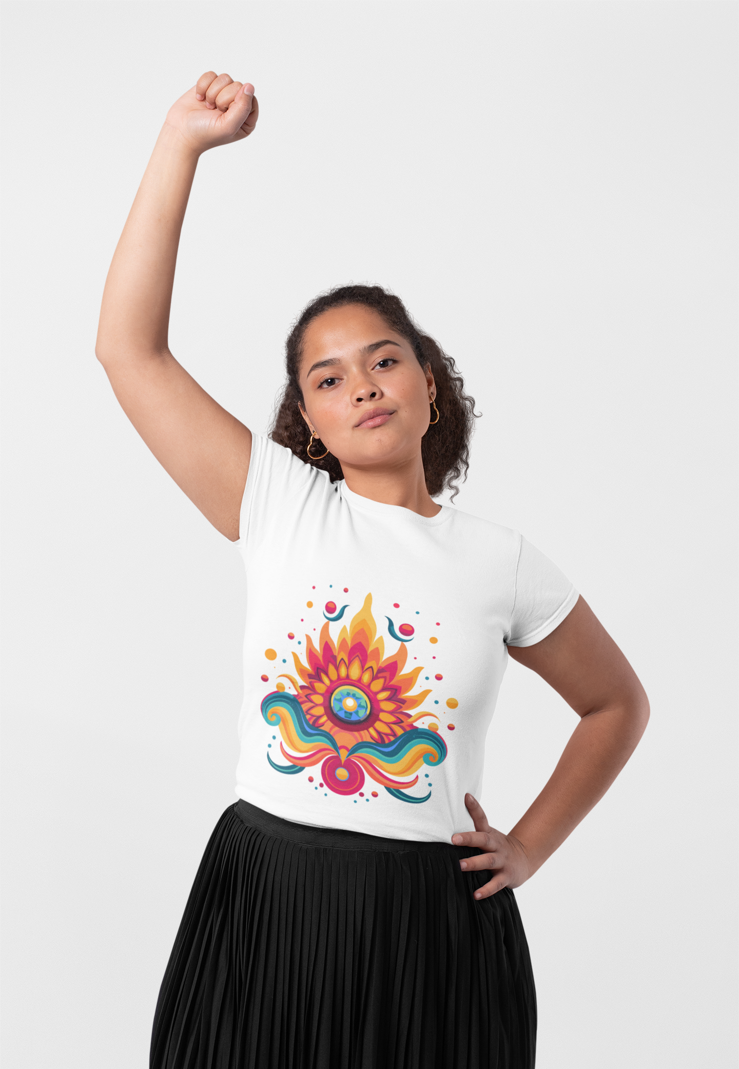 Psychedelic Floral Unisex T-Shirt | Floral Rebel Frequency