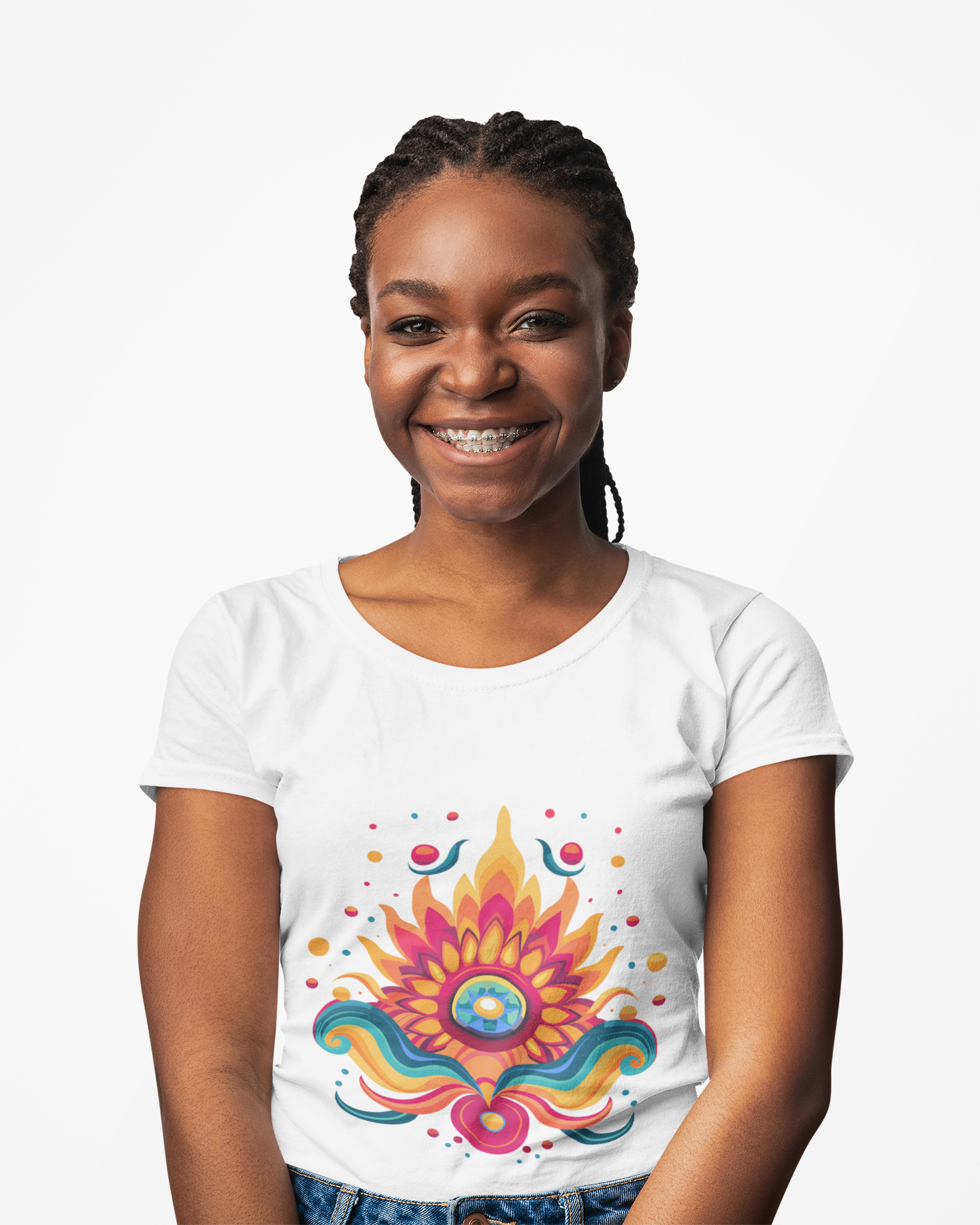 Psychedelic Floral Unisex T-Shirt | Floral Rebel Frequency