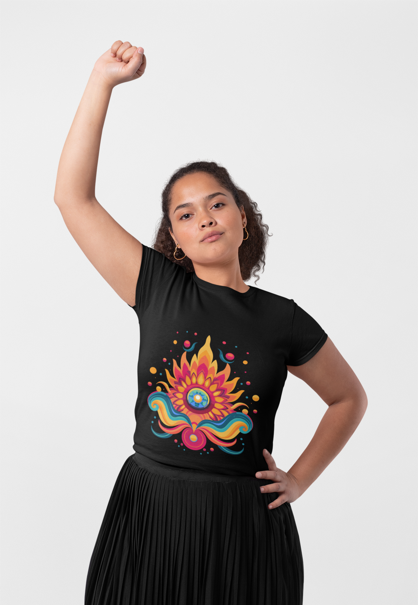 Psychedelic Floral Unisex T-Shirt | Floral Rebel Frequency