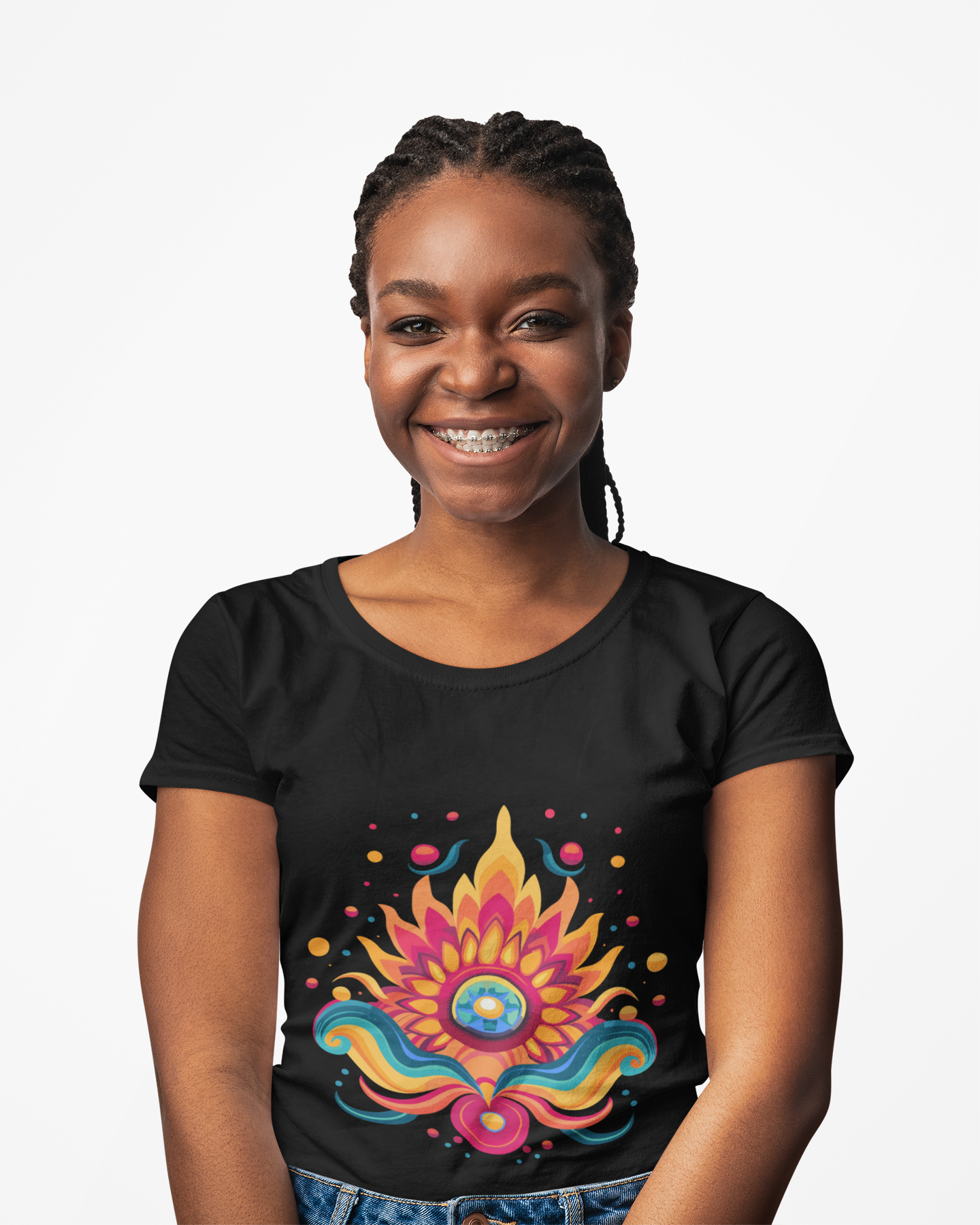 Psychedelic Floral Unisex T-Shirt | Floral Rebel Frequency
