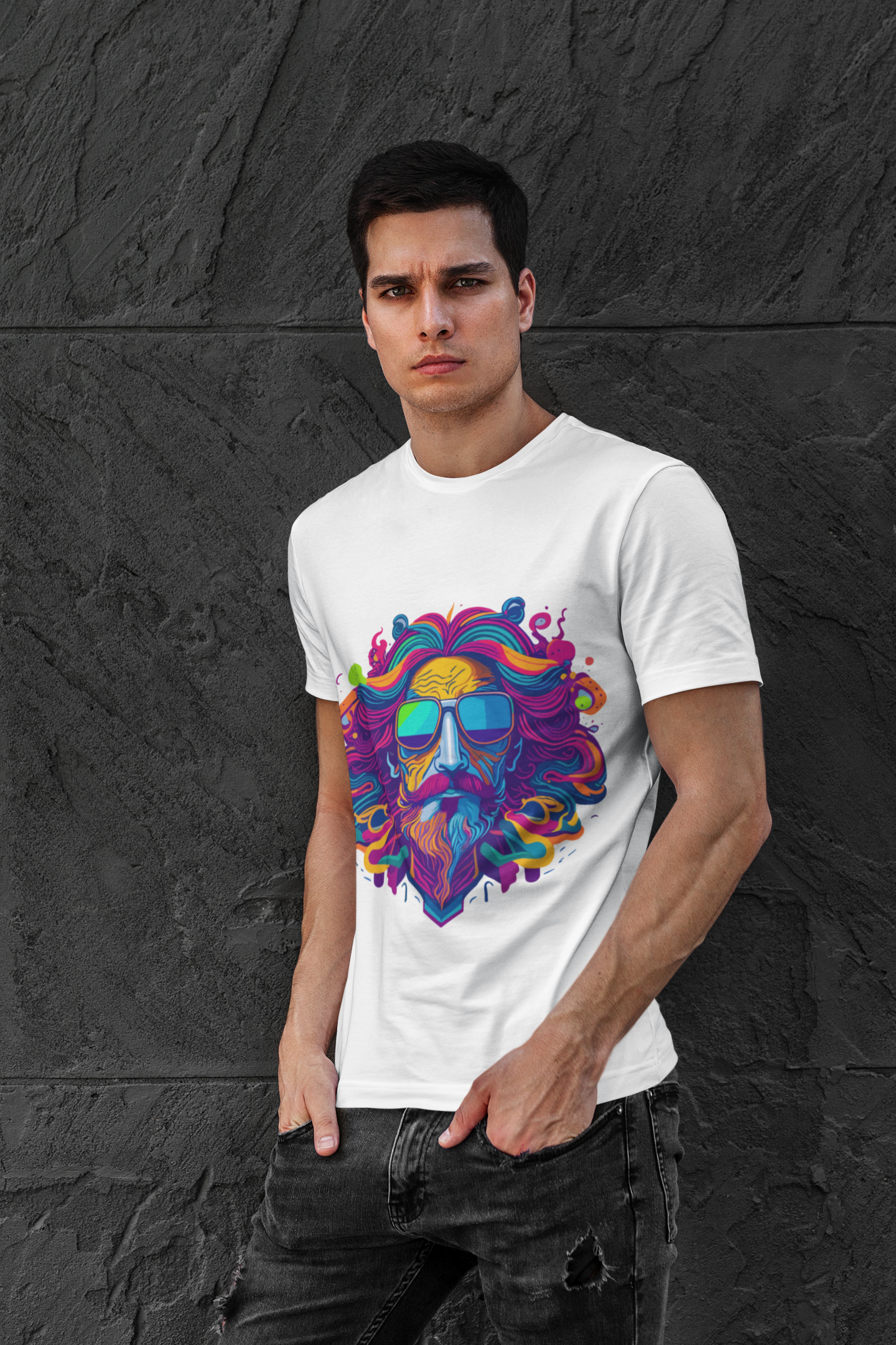 Psychedelic Free Spirit Man Unisex Tee | Man Rebel Frequency
