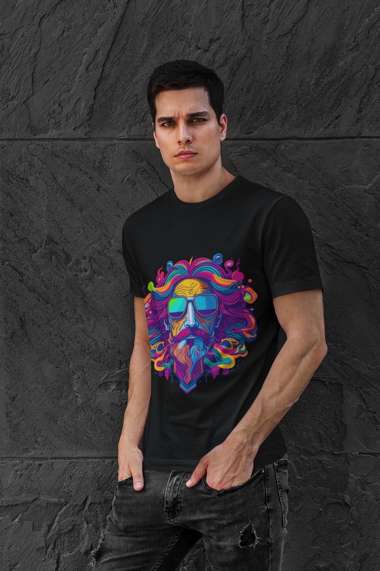 Psychedelic Free Spirit Man Unisex Tee | Man Rebel Frequency