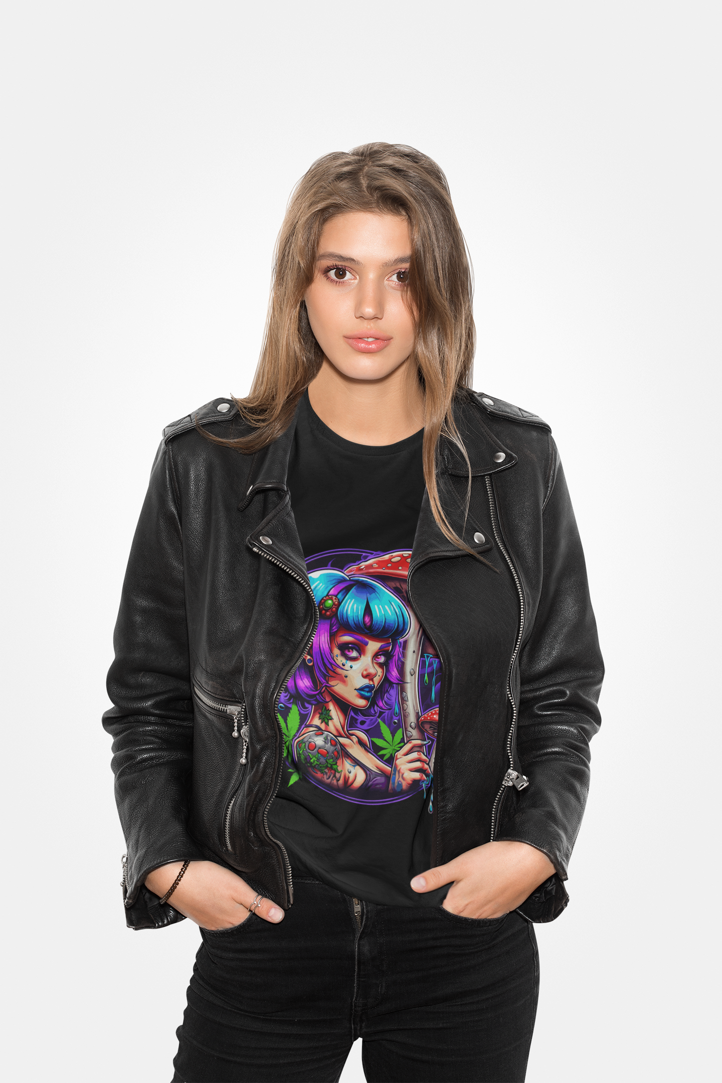 Psychedelic Lady Fungi Unisex T-Shirt | Fungi Rebel Frequency