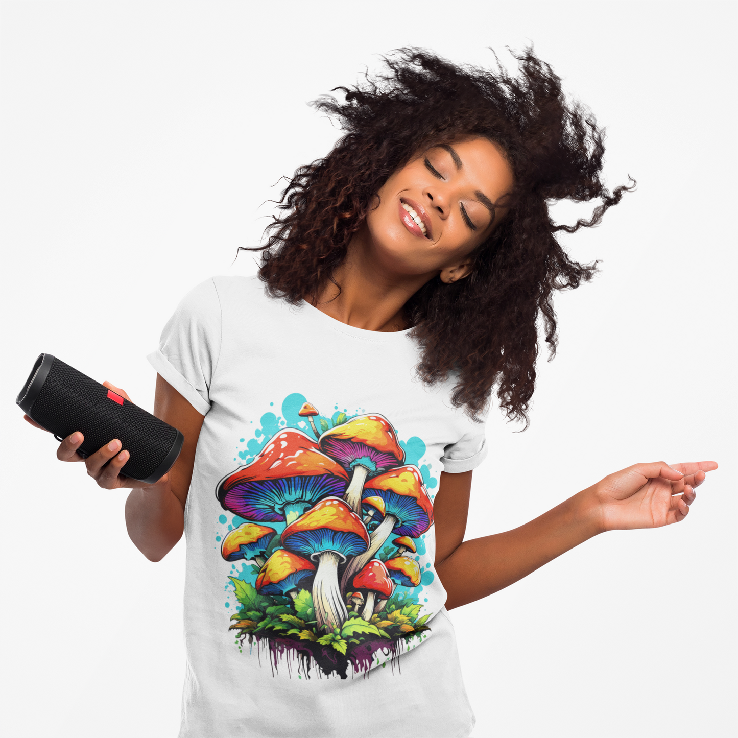 Psychedelic Mushroom Kingdom Unisex T-Shirt | Mushroom Rebel Frequency