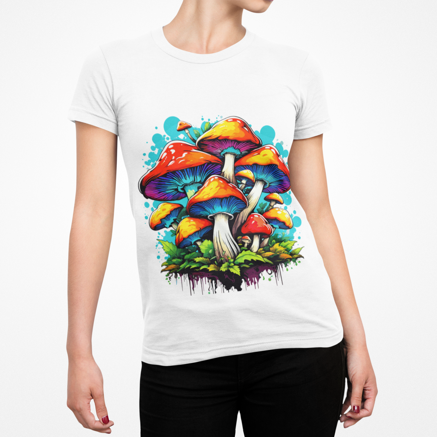Psychedelic Mushroom Kingdom Unisex T-Shirt | Mushroom Rebel Frequency