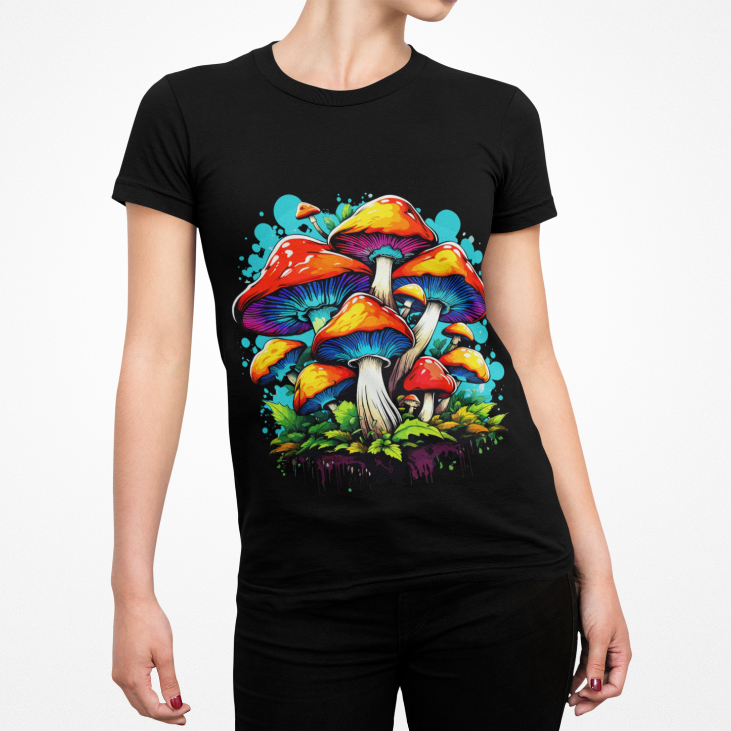 Psychedelic Mushroom Kingdom Unisex T-Shirt | Mushroom Rebel Frequency