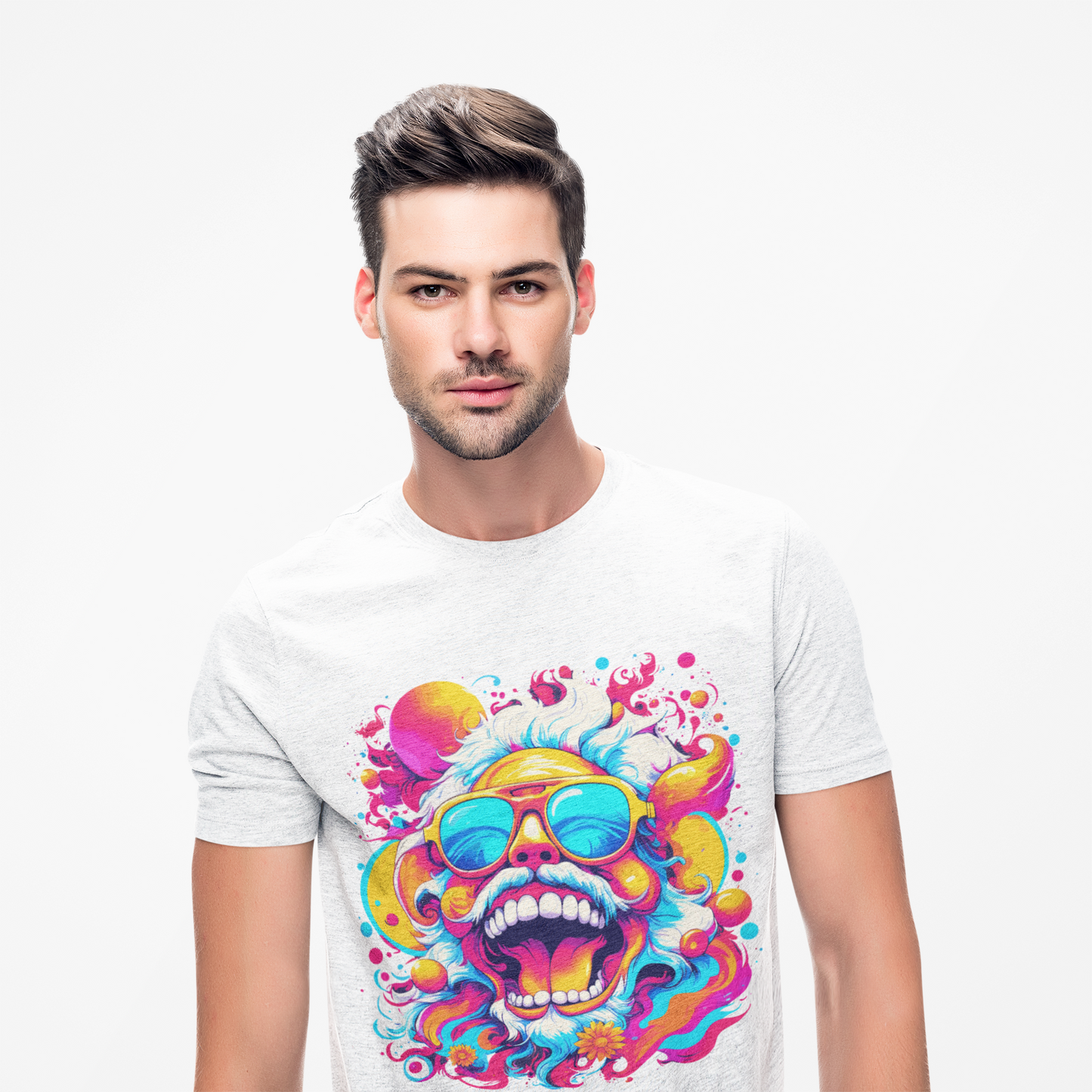 Psychedelic Laughing Man Unisex T-Shirt | Laughing Rebel Frequency