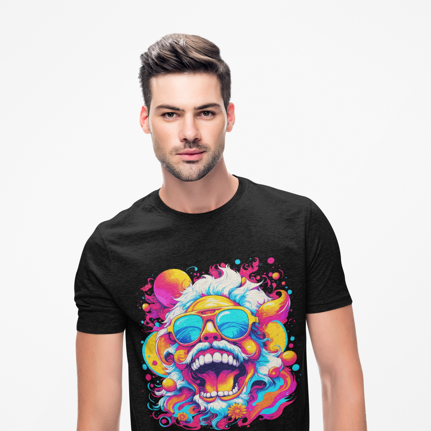Psychedelic Laughing Man Unisex T-Shirt | Laughing Rebel Frequency