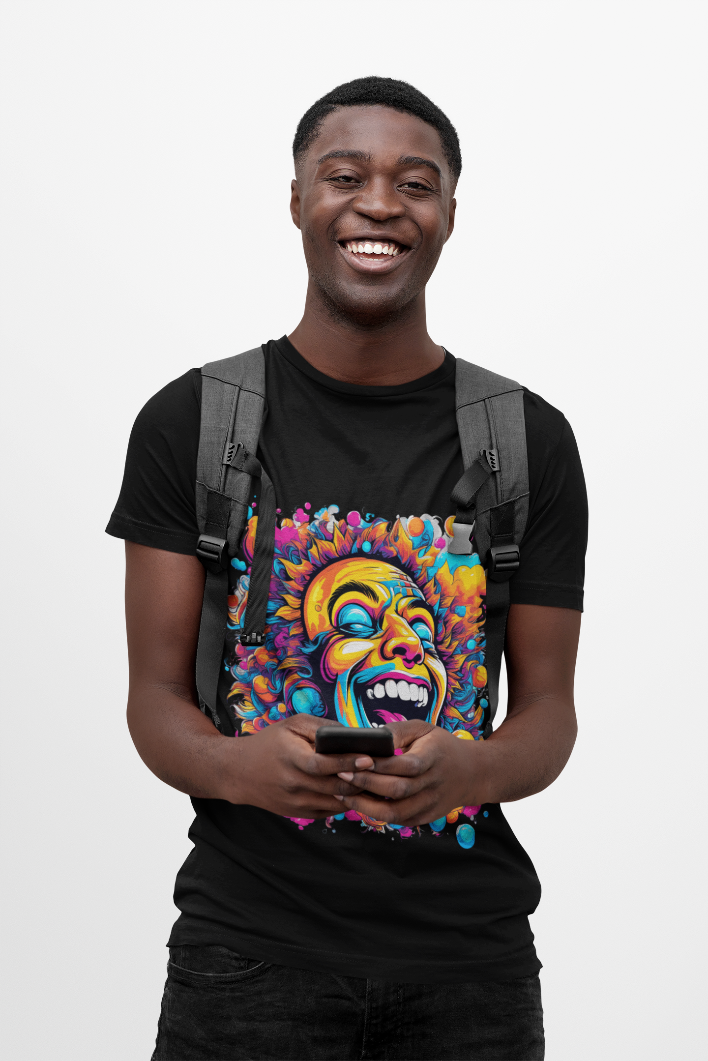 Psychedelic Happy Man Unisex T-Shirt | Happy Rebel Frequency